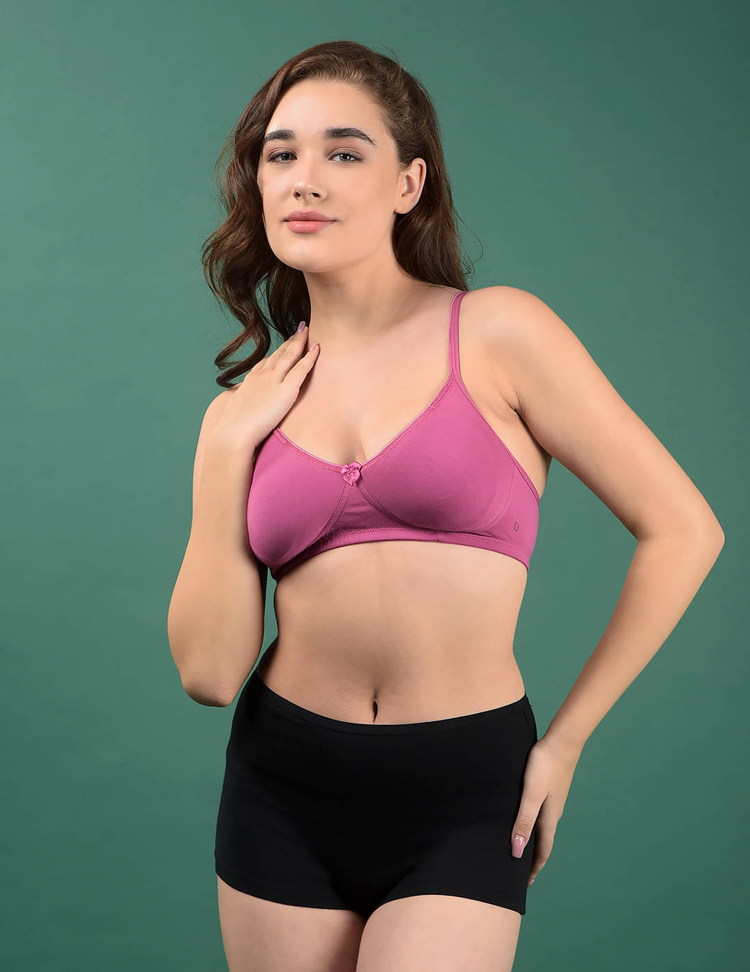 Dollar Missy Pack of 1 Cotton Blend Non Padded T-Shirt Bra For Women ( Pink ) Dollar Missy Pack of 1 Cotton Blend Non Padded T-Shirt Bra For Women ( Pink )