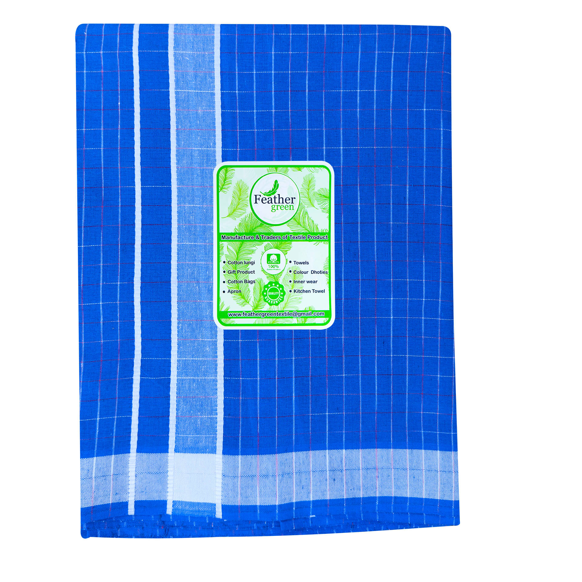 Feather Green Cotton Blend Men's Dhoti Blue ( Pack of 1 ) Feather Green Cotton Blend Men's Dhoti Blue ( Pack of 1 )