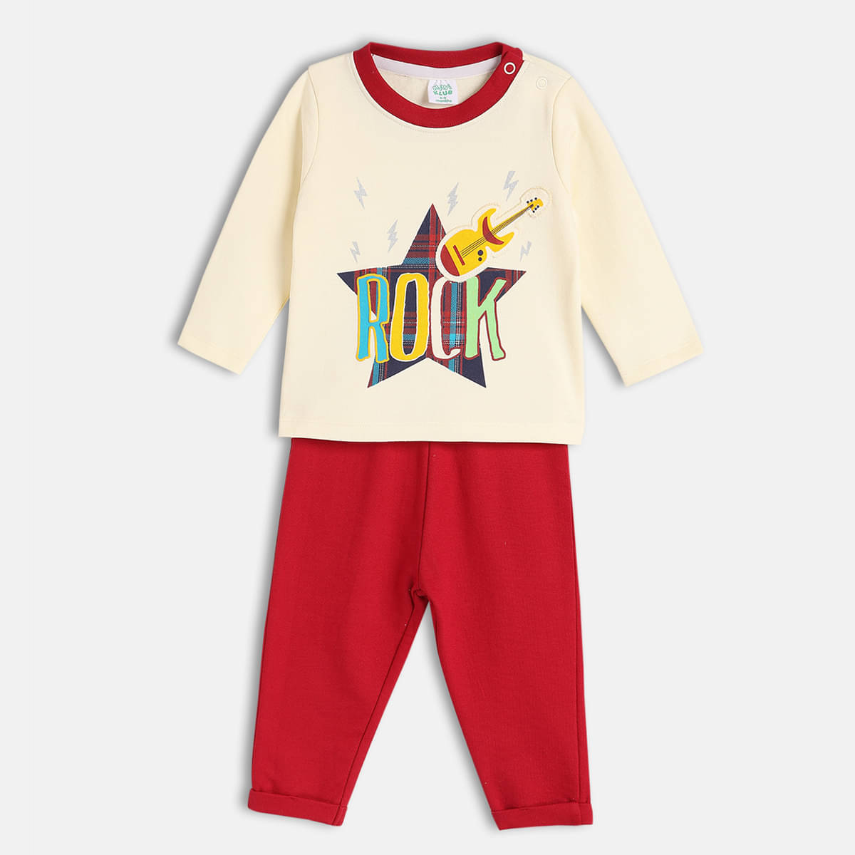     			MINI KLUB Pack of 1 Baby Boys Cotton T-Shirt & Trouser ( Multicolor )