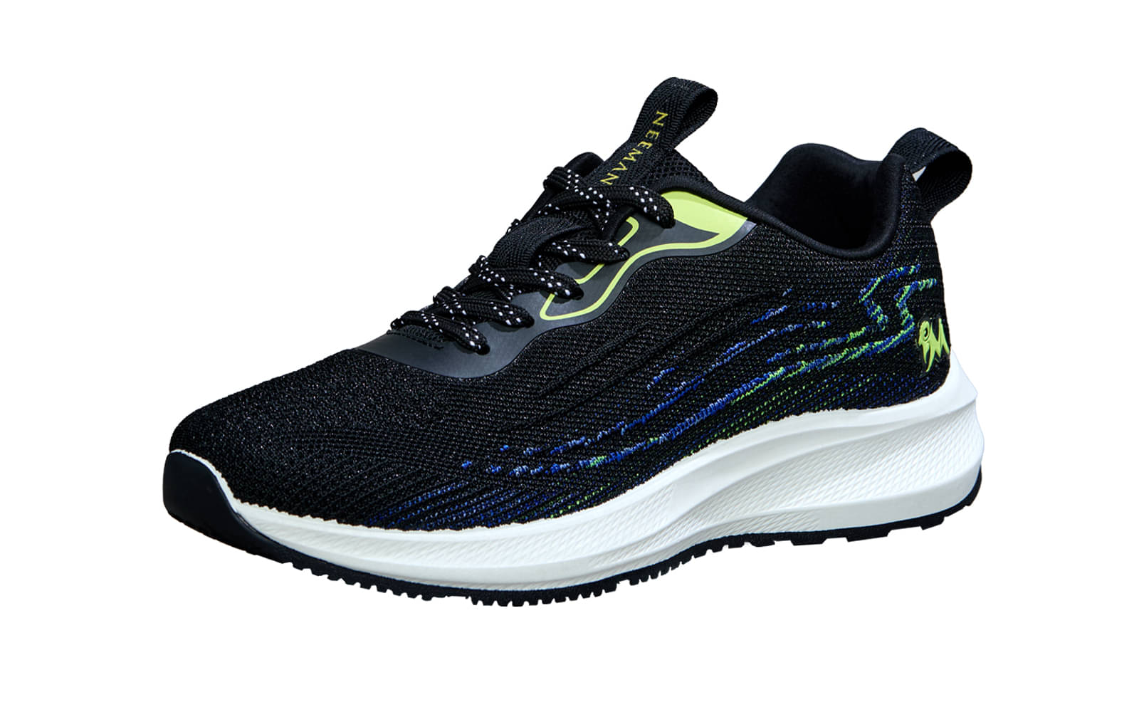     			Neemans Black Men's Sneakers