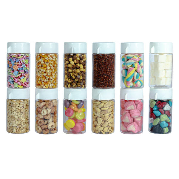 PearlPet Relish-100ml PET White Multi-Purpose Container ( Set of 12 ) PearlPet Relish-100ml PET White Multi-Purpose Container ( Set of 12 )