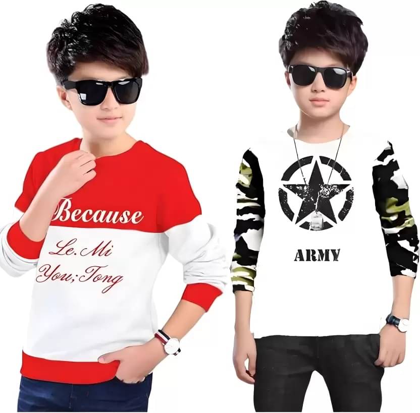     			TICOSS Pack of 2 Boys Cotton Blend T-Shirt ( Multicolor 5 )