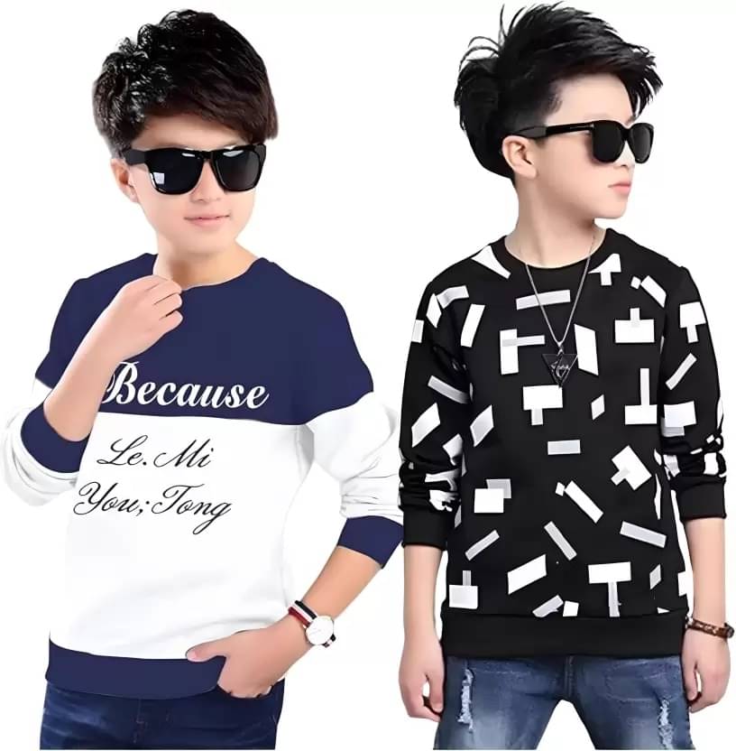     			TICOSS Pack of 2 Boys Cotton Blend T-Shirt ( Multicolor 2 )