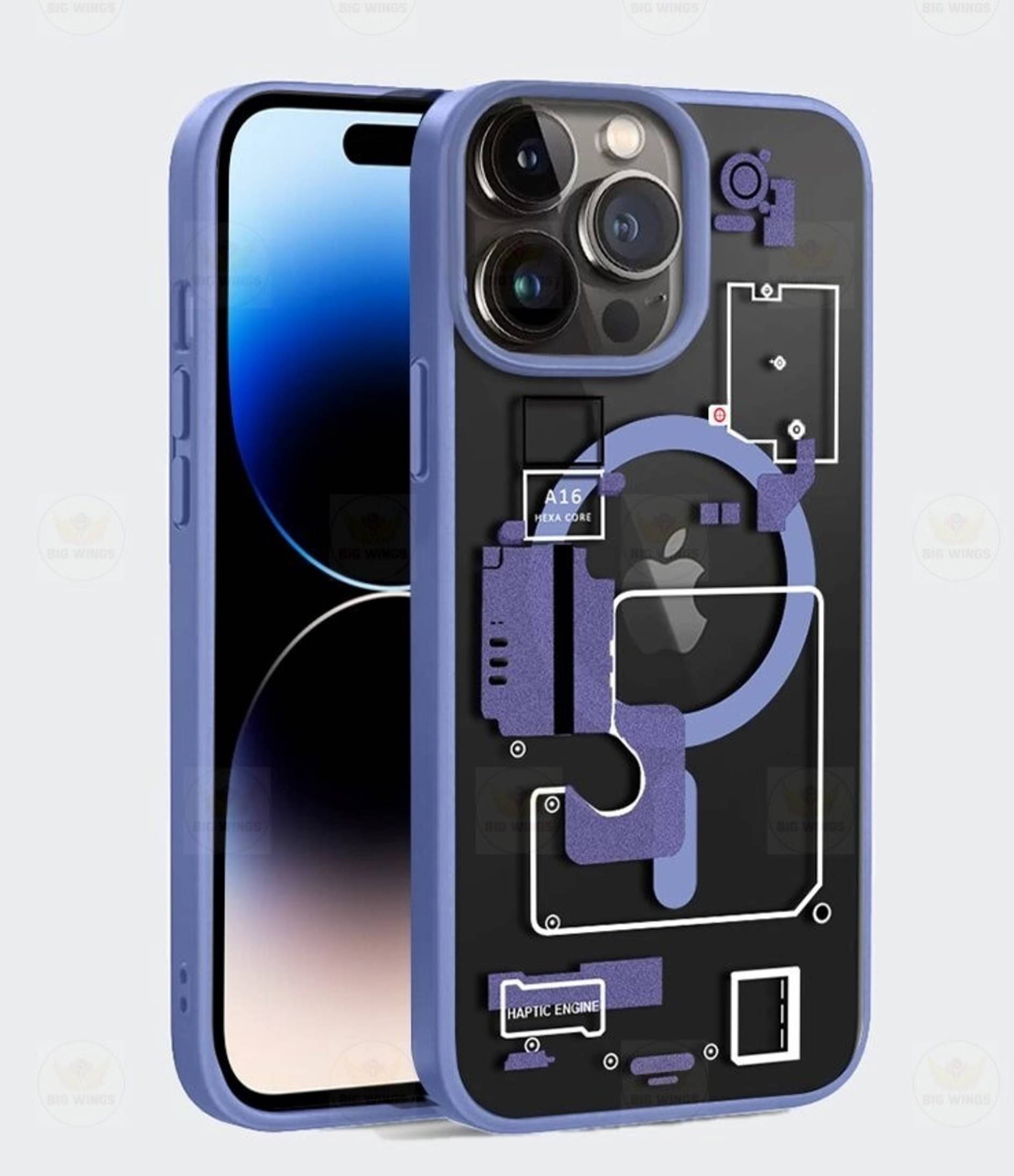 BIG WINGS Blue Printed Back Cover Polycarbonate Compatible For Apple iPhone 15 Pro ( Pack of 1 ) BIG WINGS Blue Printed Back Cover Polycarbonate Compatible For Apple iPhone 15 Pro ( Pack of 1 )