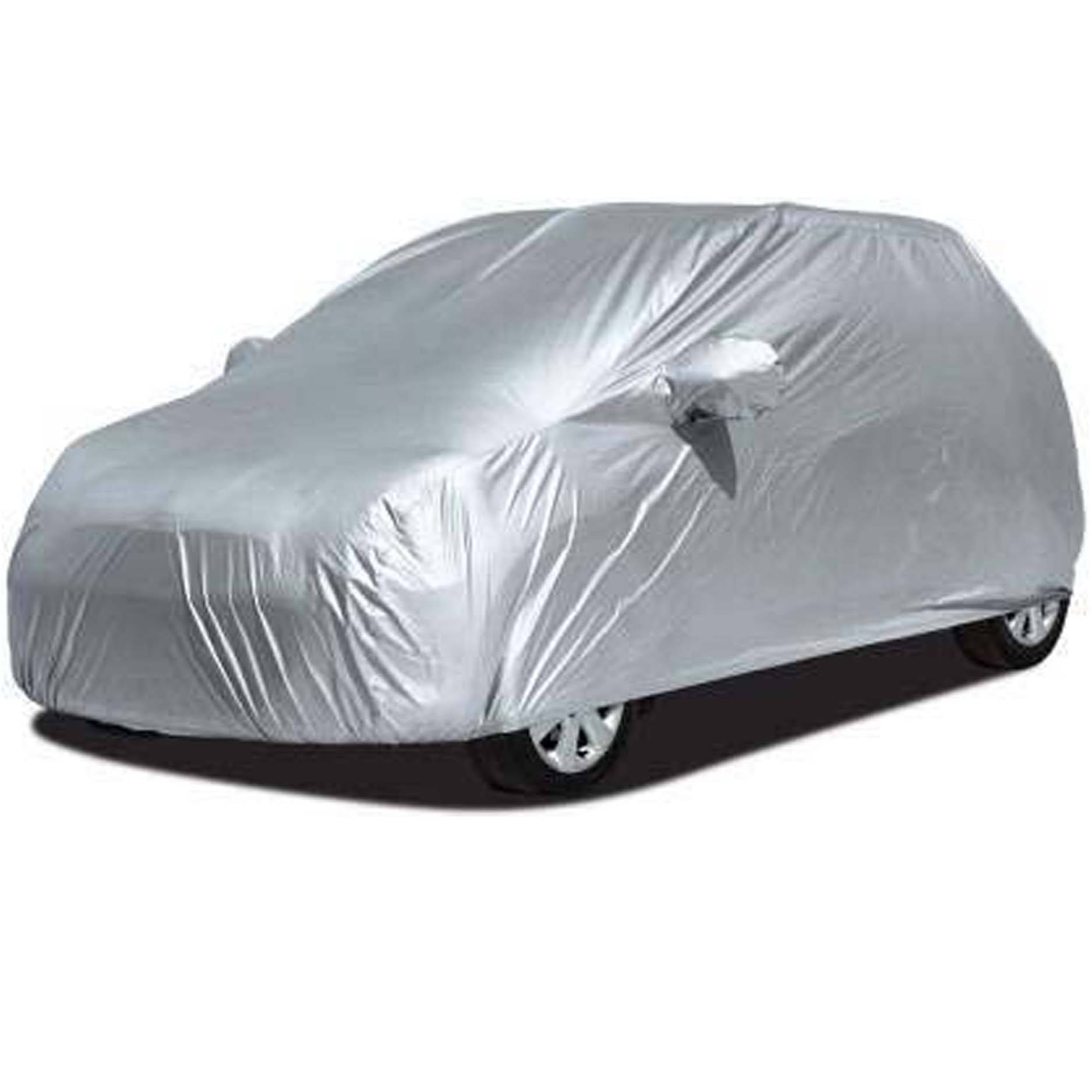     			CARNEST Car Body Cover for Chevrolet Spark With Mirror Pocket ( Pack of 1 ) , Silver