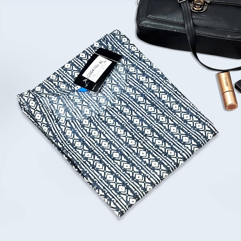 Ethnic Basket Pack of 1 Crepe Printed A-line Women's Kurti - ( Light Blue ) Ethnic Basket Pack of 1 Crepe Printed A-line Women's Kurti - ( Light Blue )