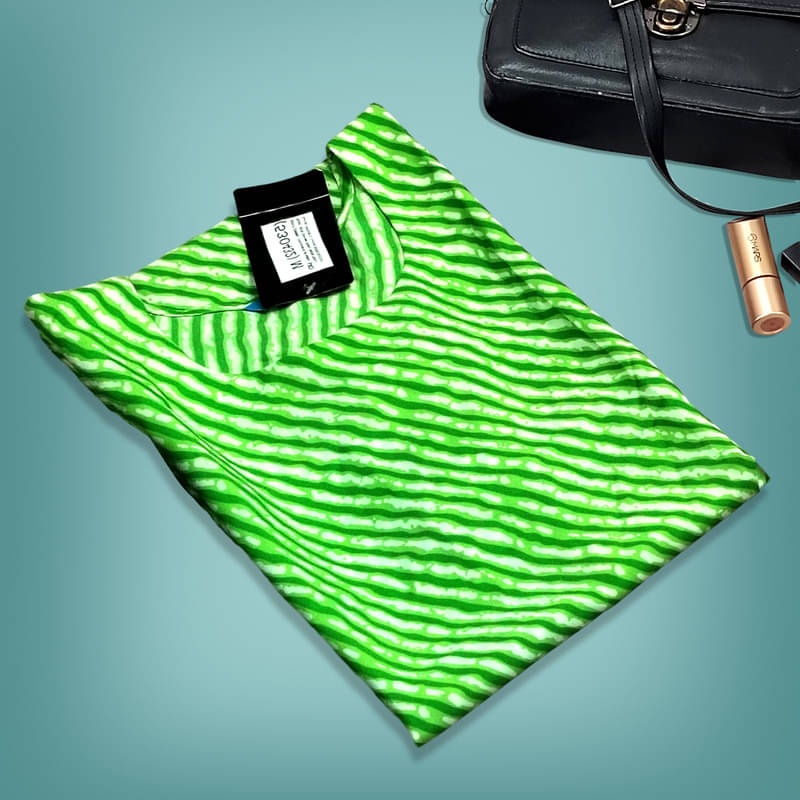     			Ethnic Basket Pack of 1 Crepe Printed A-line Women's Kurti - ( Green )