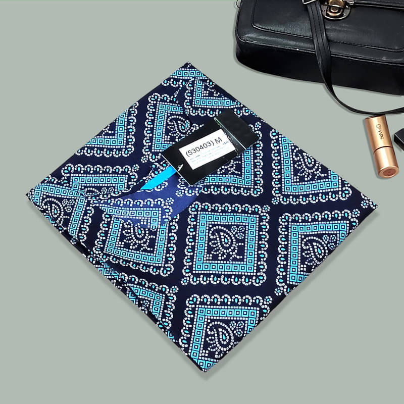 Ethnic Basket Pack of 1 Crepe Printed A-line Women's Kurti - ( Turquoise ) Ethnic Basket Pack of 1 Crepe Printed A-line Women's Kurti - ( Turquoise )