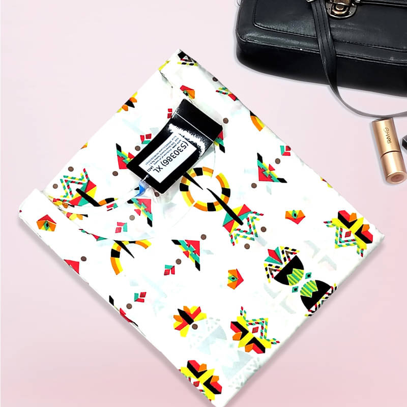 Ethnic Basket Pack of 1 Crepe Printed A-line Women's Kurti - ( off White ) Ethnic Basket Pack of 1 Crepe Printed A-line Women's Kurti - ( off White )
