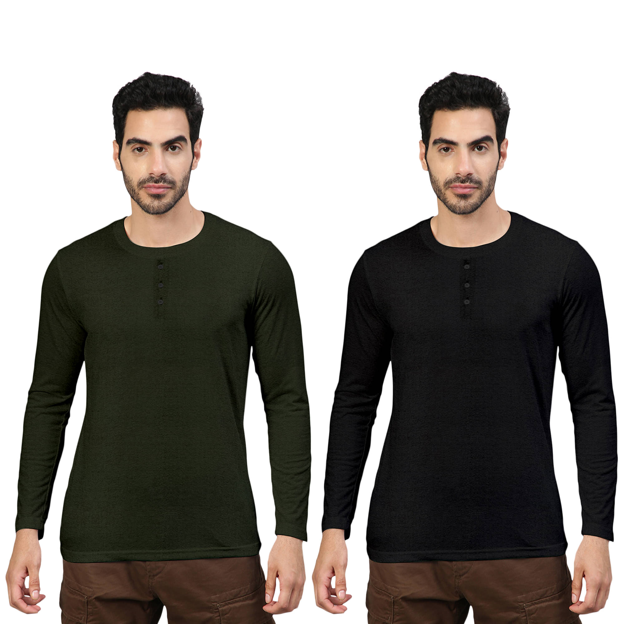 FTX Pack of 2 Cotton Blend Regular Fit Men's T-Shirt ( Charcoal )     			FTX Pack of 2 Cotton Blend Regular Fit Men's T-Shirt ( Charcoal )