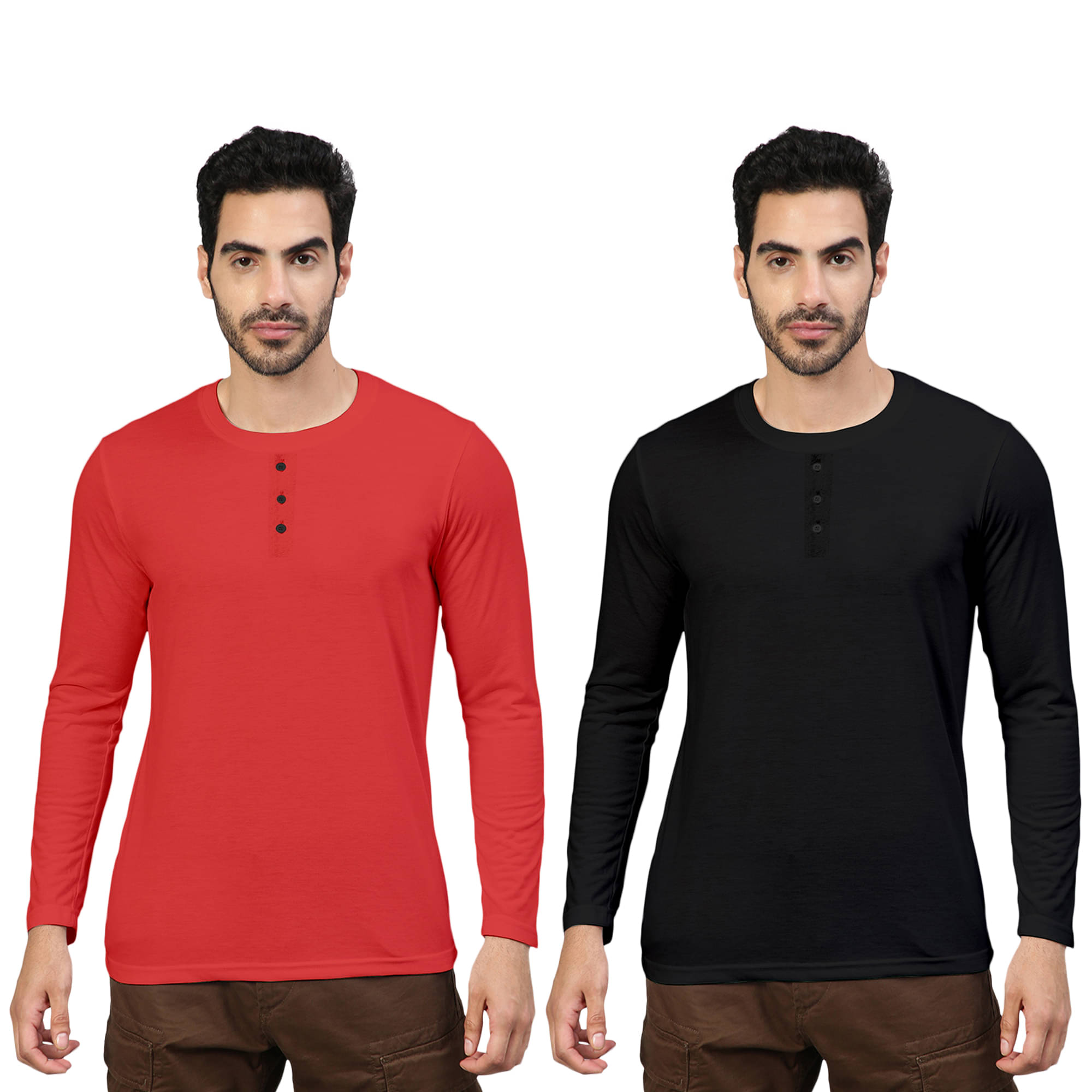 FTX Pack of 2 Cotton Blend Regular Fit Men's T-Shirt ( Black ) FTX Pack of 2 Cotton Blend Regular Fit Men's T-Shirt ( Black )