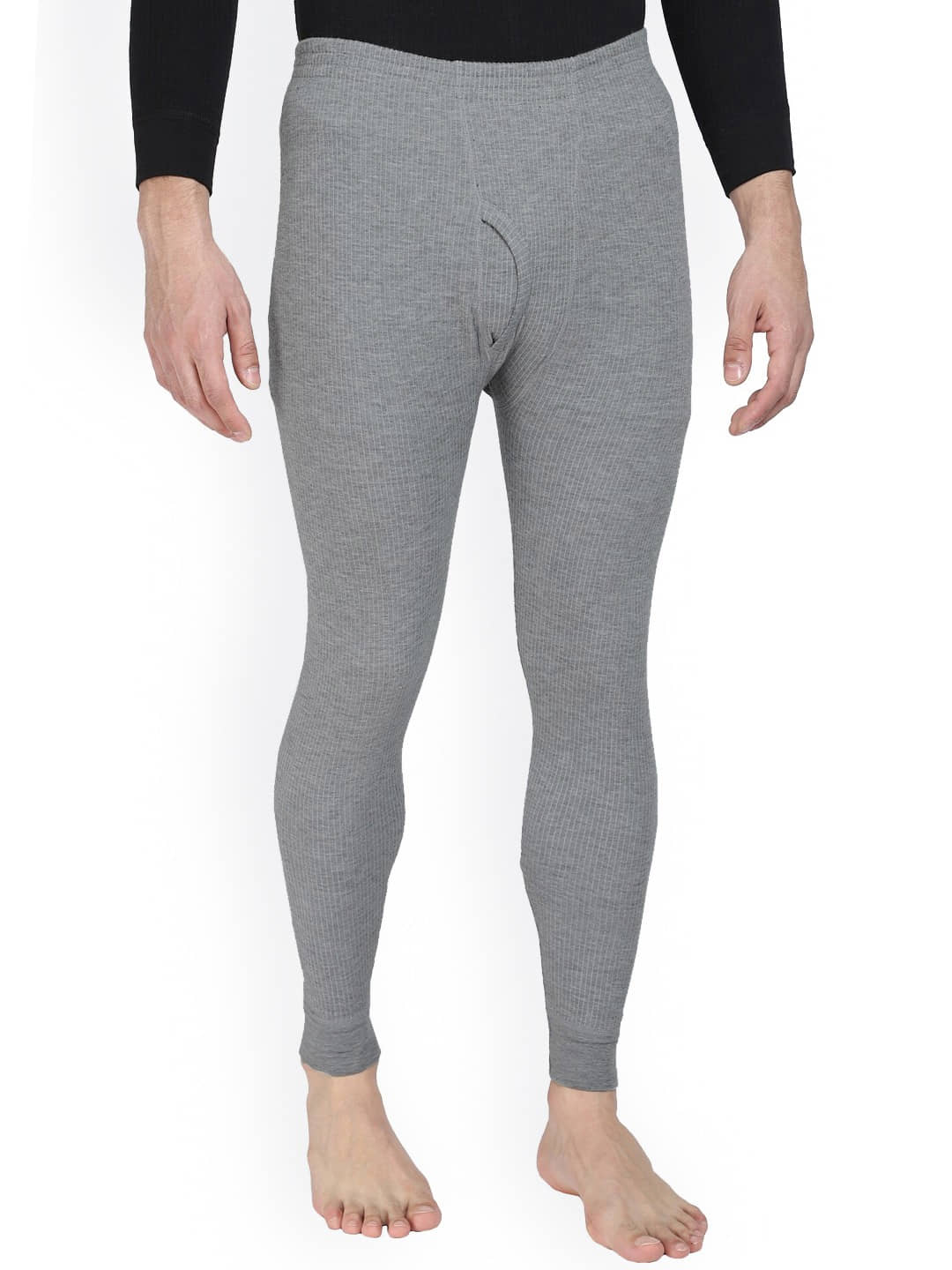 GET GOLF Pack of 1 Cotton Blend Thermal Bottoms For Men's ( Grey )