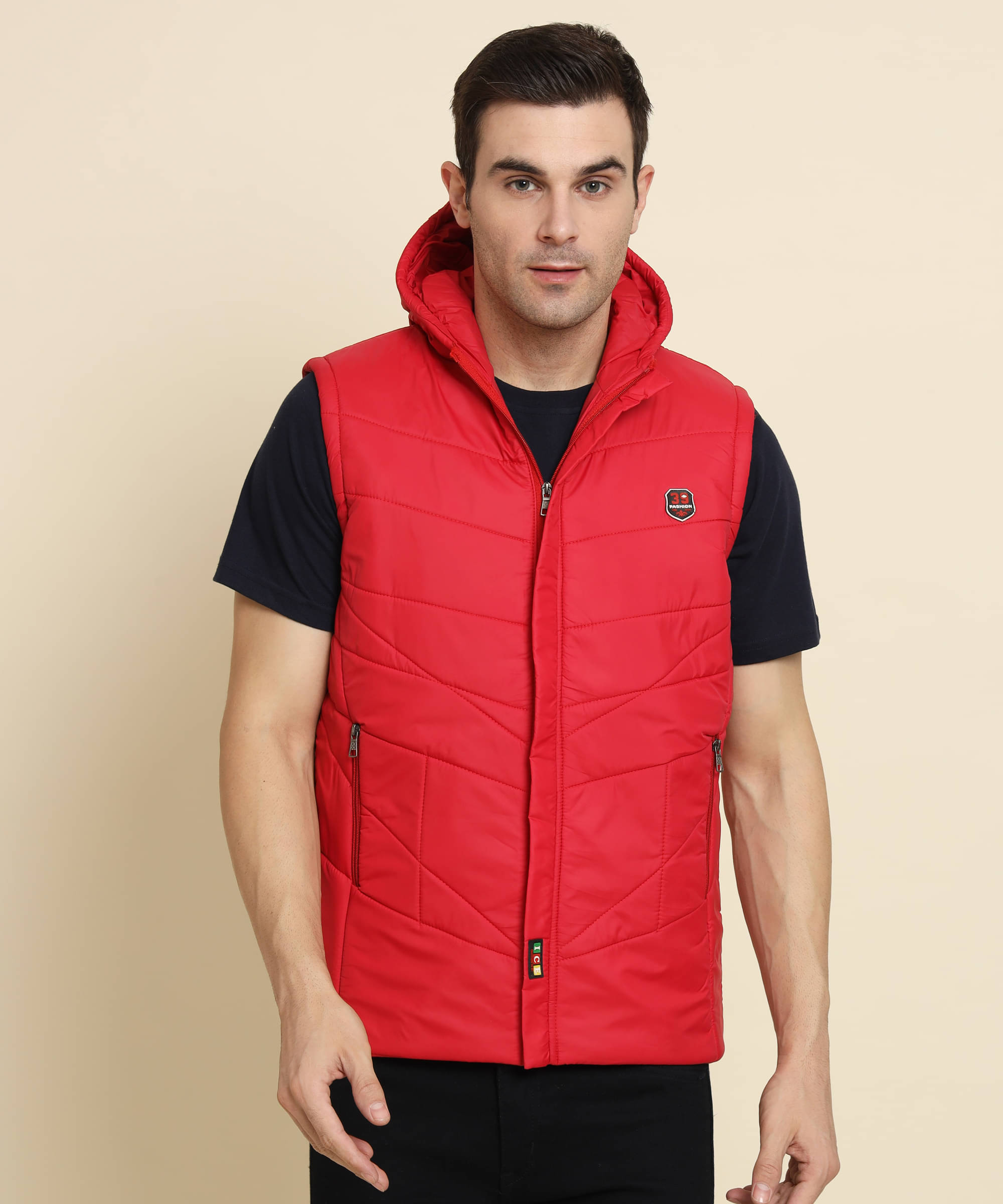     			HEMLOCK Nylon Men's Quilted & Bomber Jacket - Red ( Pack of 1 )