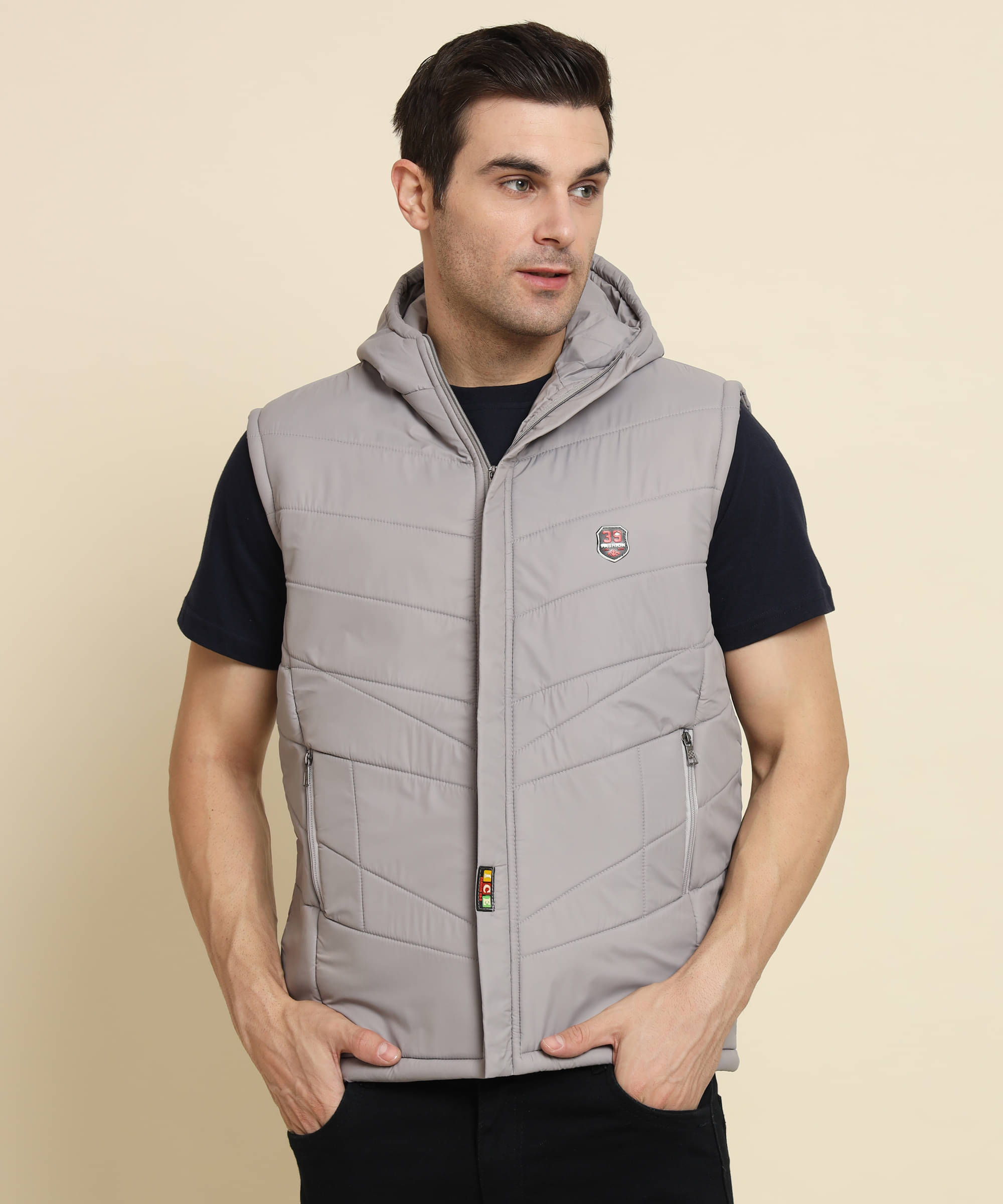 HEMLOCK Nylon Men's Quilted & Bomber Jacket - Grey ( Pack of 1 ) HEMLOCK Nylon Men's Quilted & Bomber Jacket - Grey ( Pack of 1 )