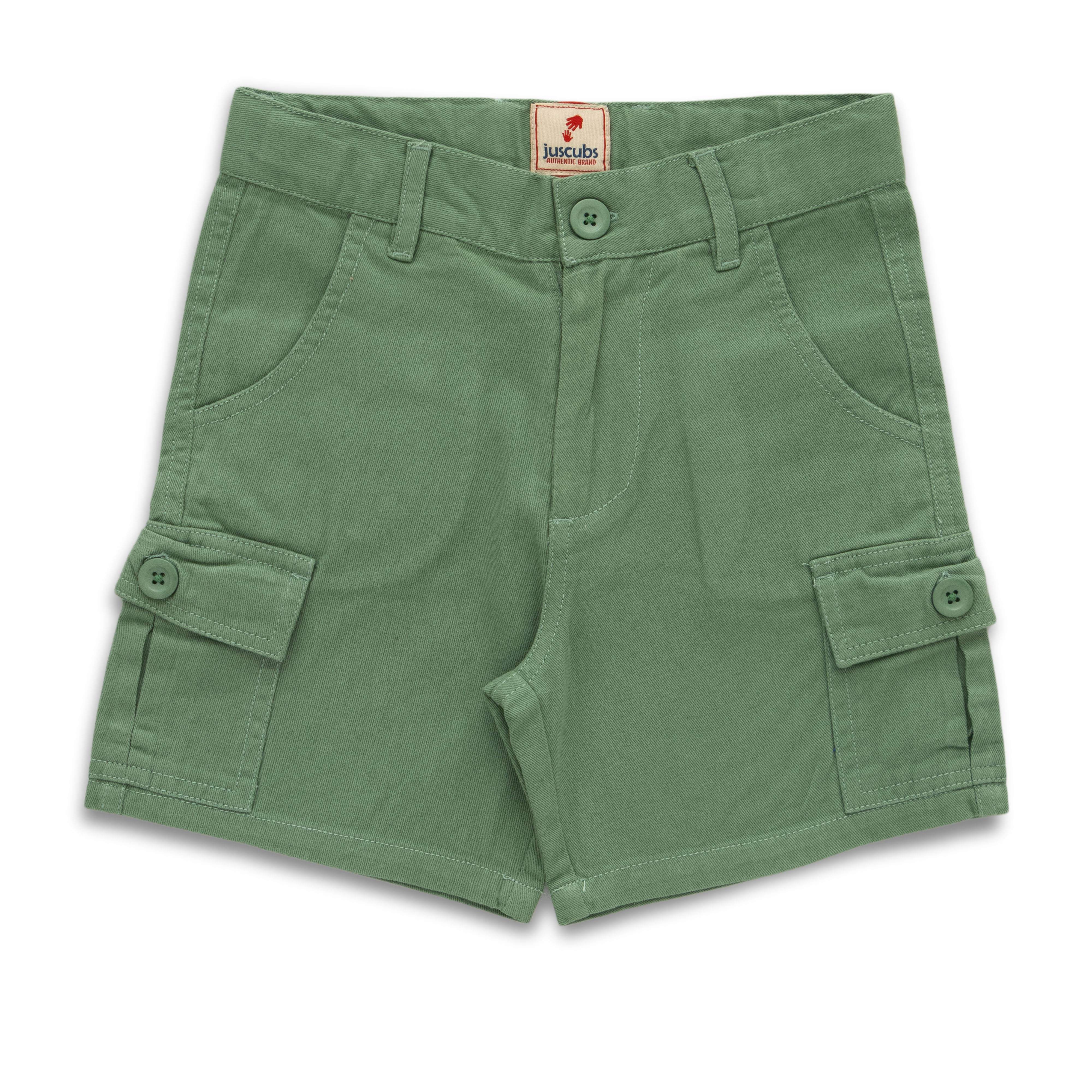     			Juscubs Pack of 1 Cotton Shorts For Boys ( Green )
