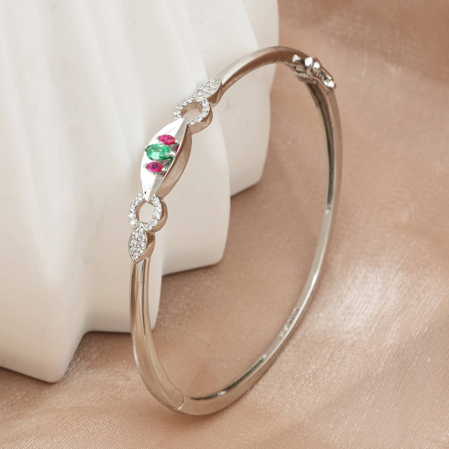    			Maira 925 Sterling Silver Silver Bangle