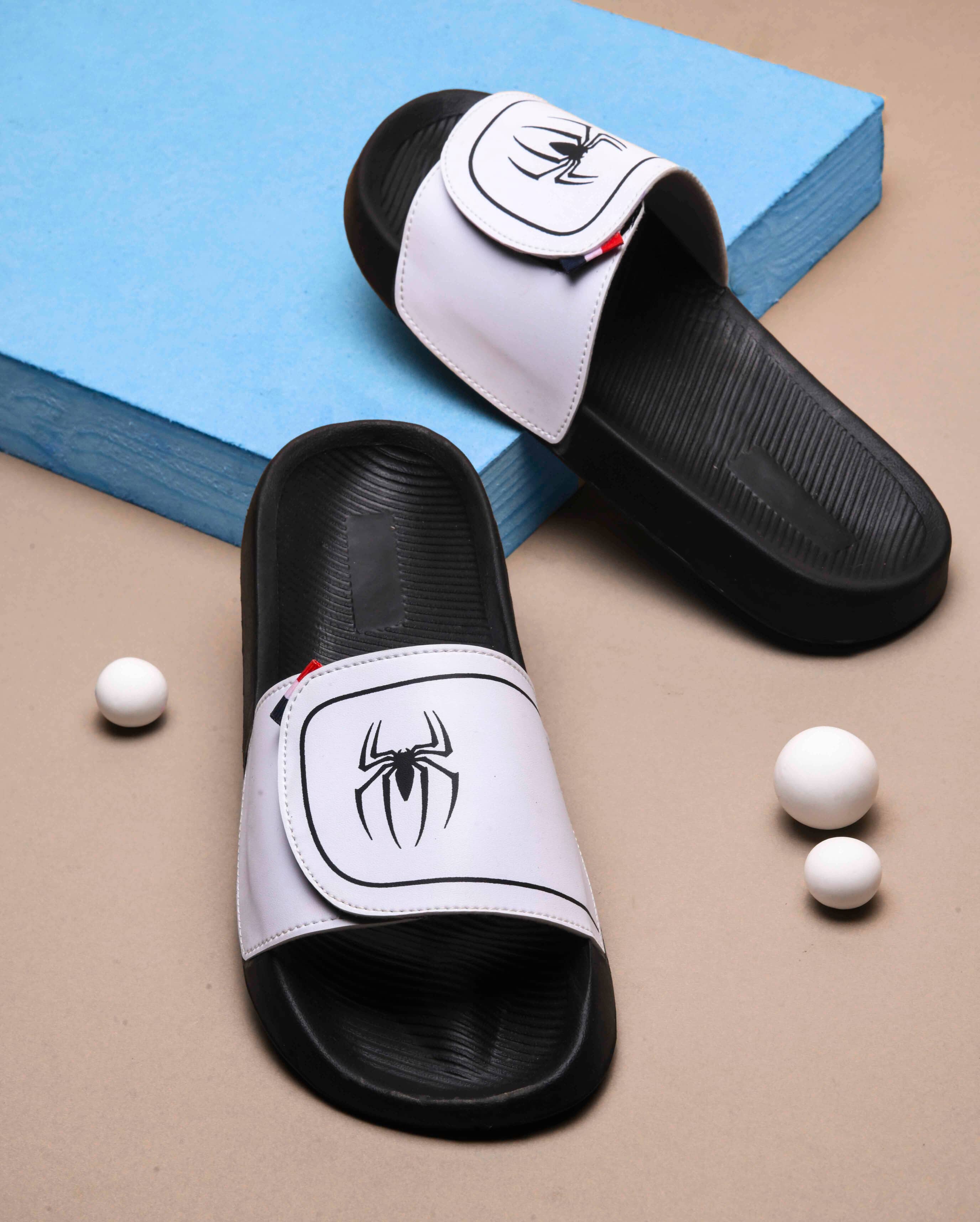 Q tick Black Men's Slide Flip Flop