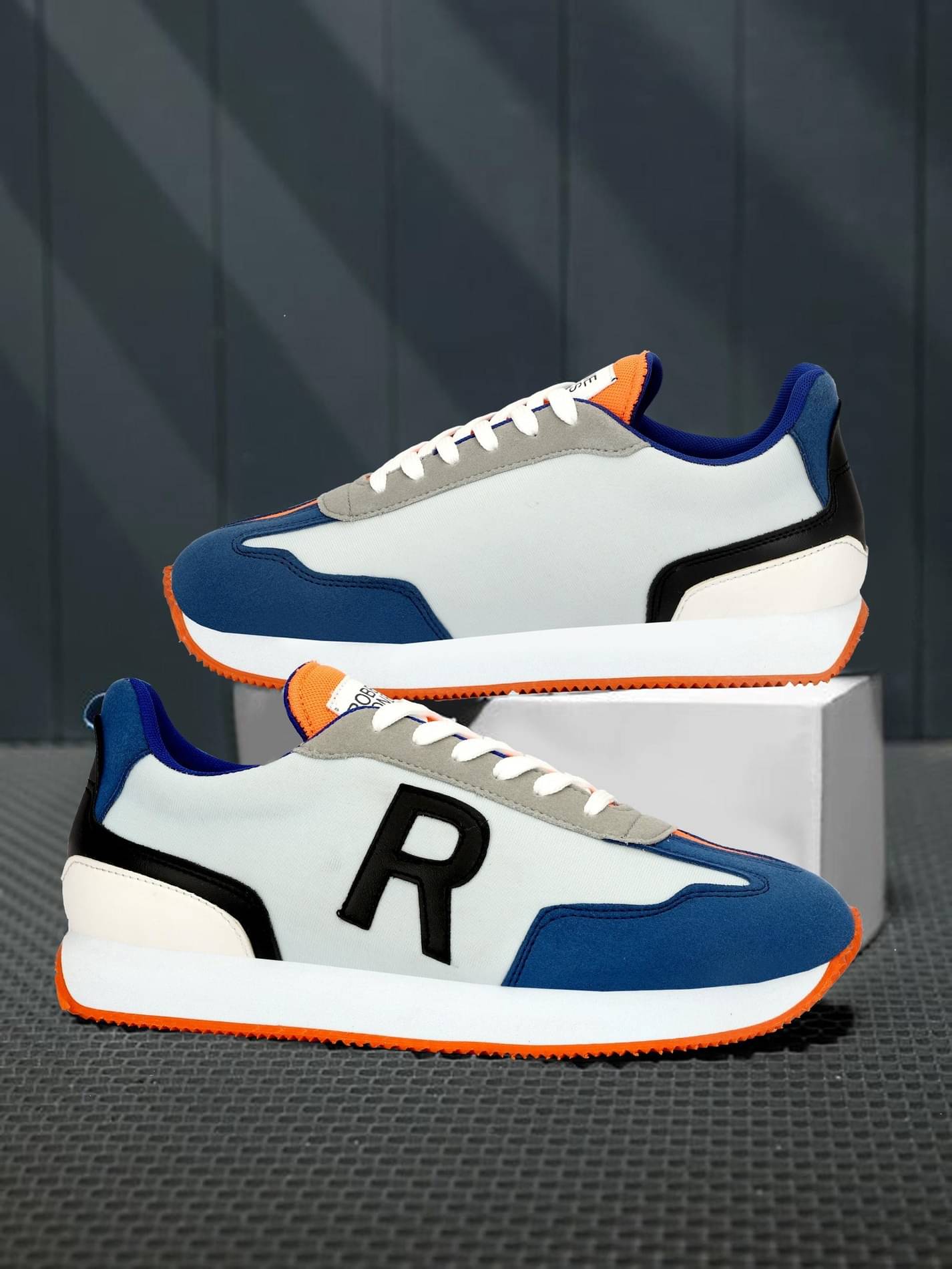 ROBBIE JONES Sneakers Blue Men's Lifestyle Shoes     			ROBBIE JONES Sneakers Blue Men's Lifestyle Shoes