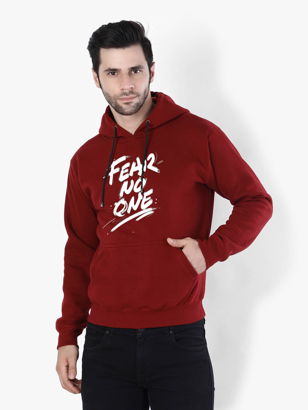 Weardo Fleece Hooded Men's Sweatshirt - Maroon ( Pack of 1 )     			Weardo Fleece Hooded Men's Sweatshirt - Maroon ( Pack of 1 )