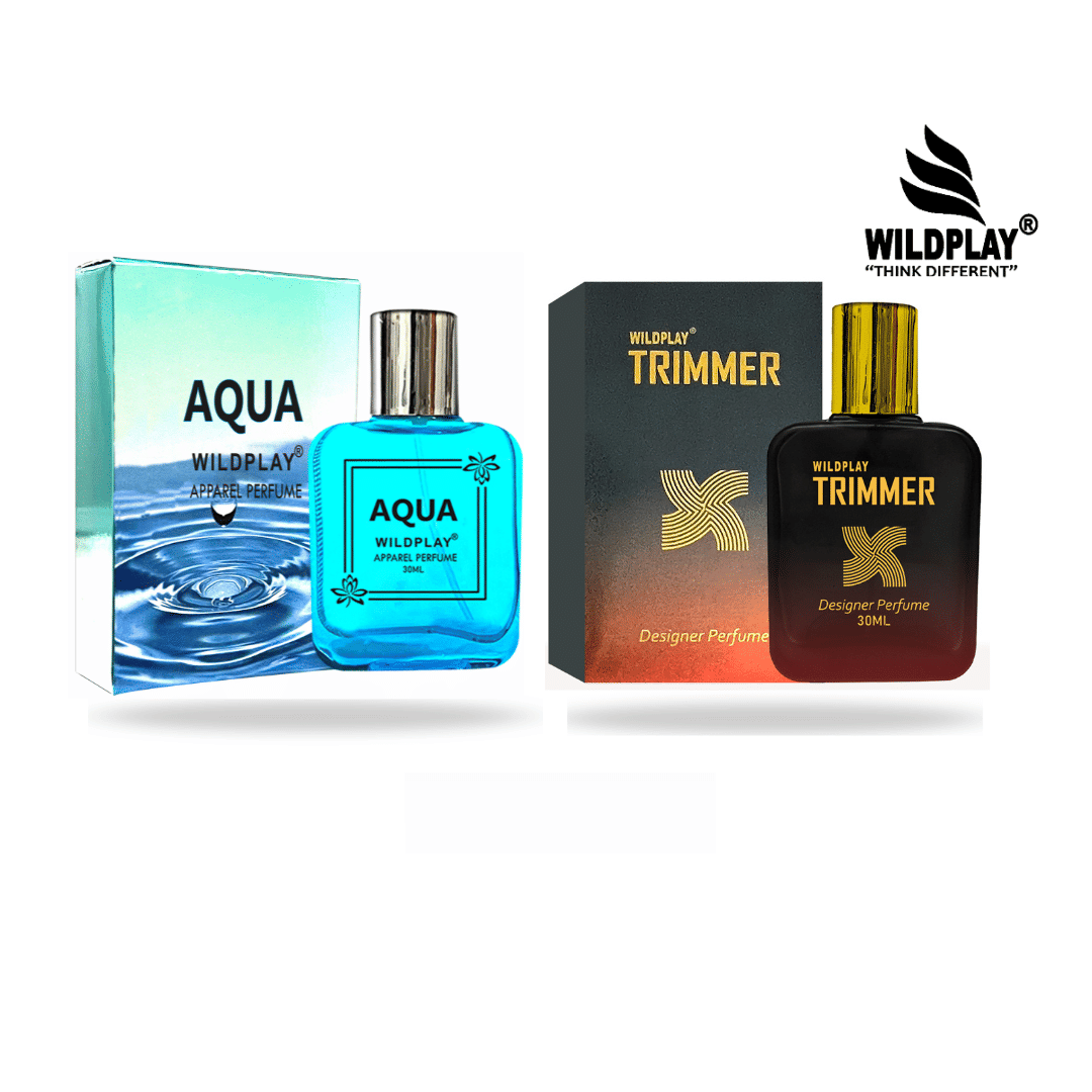 Wildplay Aqua & Trimmer 30ml Each Spray Perfume Deodorant Spray & Perfume for Unisex 60 ml ( Pack of 2 ) Wildplay Aqua & Trimmer 30ml Each Spray Perfume Deodorant Spray & Perfume for Unisex 60 ml ( Pack of 2 )