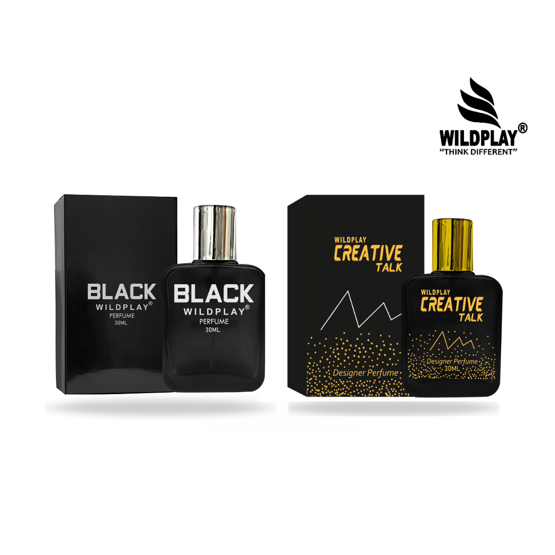     			Wildplay Black & CreativeTalk 30ml  Each  Perfume Deodorant Spray & Perfume for Unisex 60 ml ( Pack of 2 )