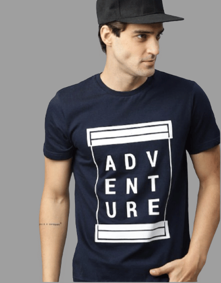 attitude start of fashion Pack of 1 Polyester Regular Fit Men's T-Shirt ( Blue ) attitude start of fashion Pack of 1 Polyester Regular Fit Men's T-Shirt ( Blue )