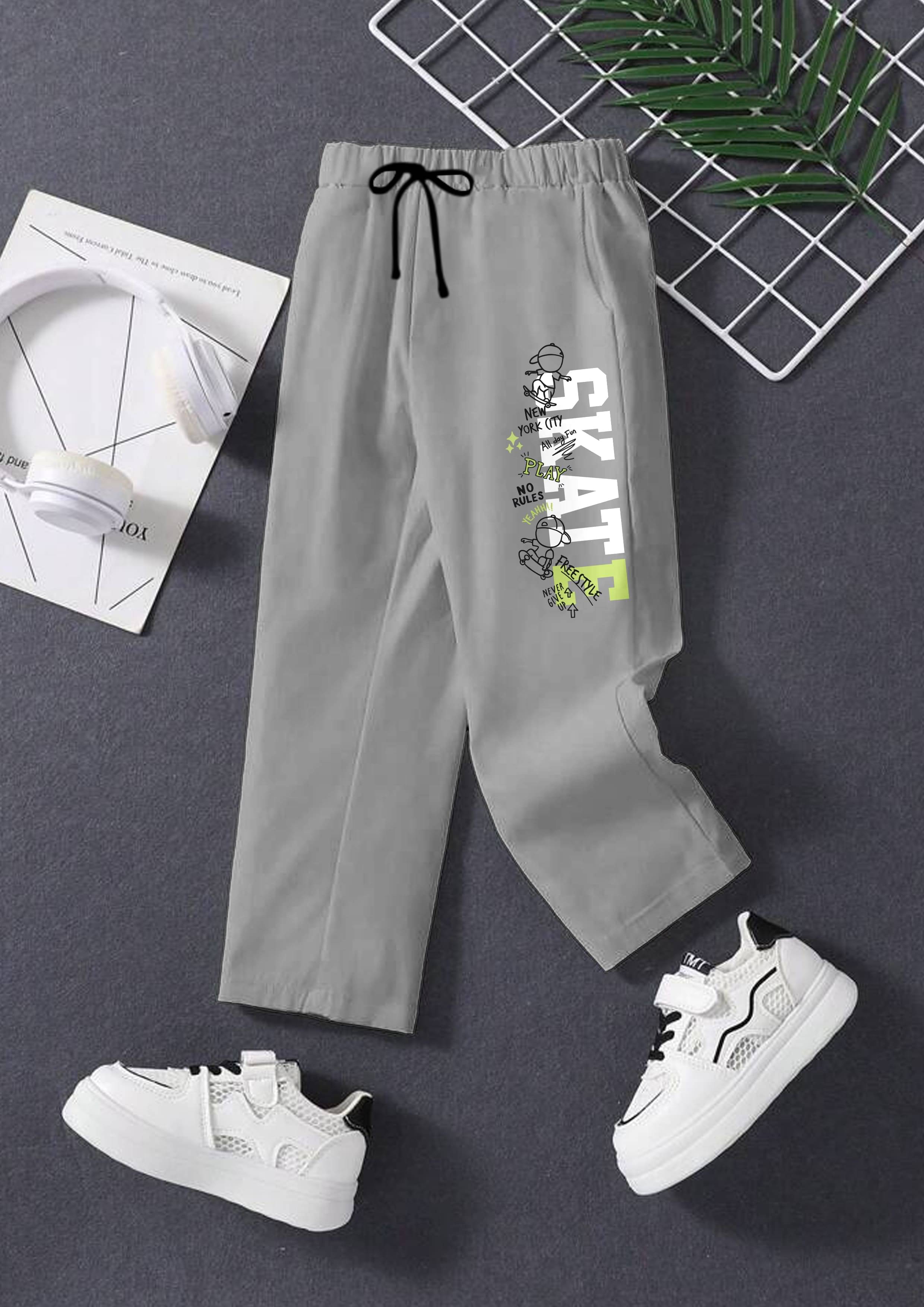     			CODEZ Pack of 1 Boys Polyester Trackpant ( Grey )