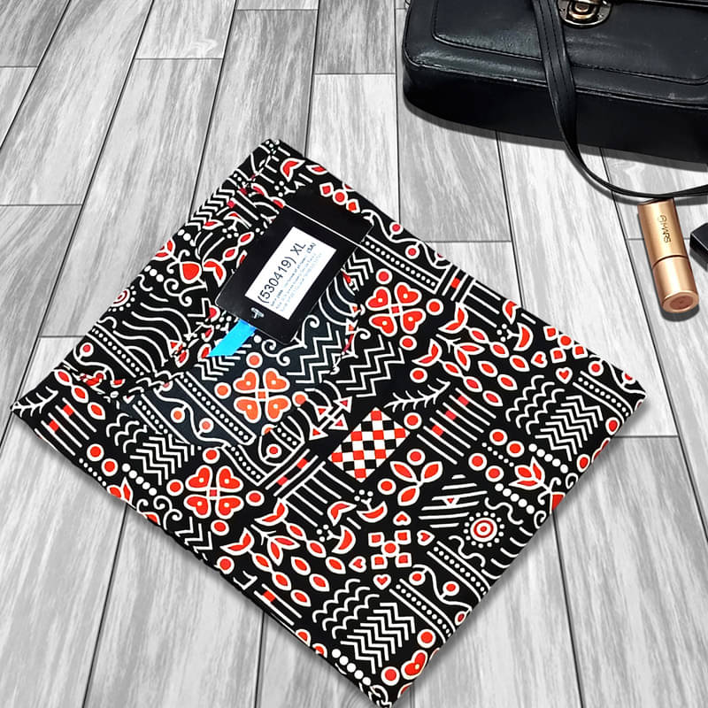     			Ethnic Basket Pack of 1 Crepe Printed A-line Women's Kurti - ( Orange )