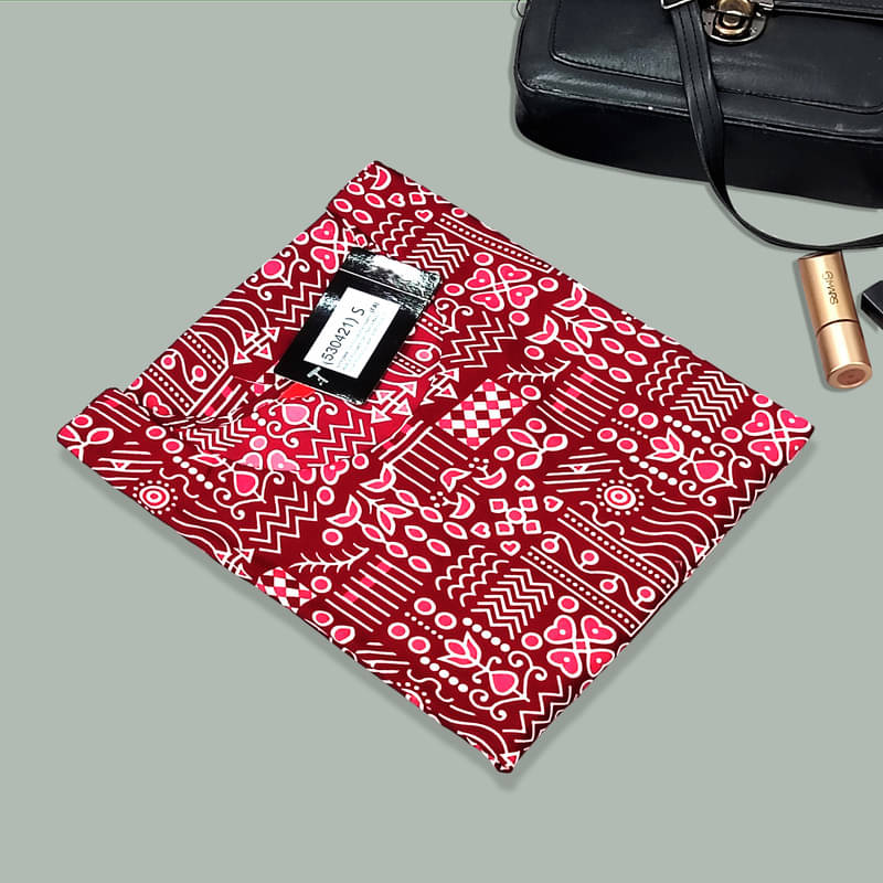 Ethnic Basket Pack of 1 Crepe Printed A-line Women's Kurti - ( Maroon ) Ethnic Basket Pack of 1 Crepe Printed A-line Women's Kurti - ( Maroon )