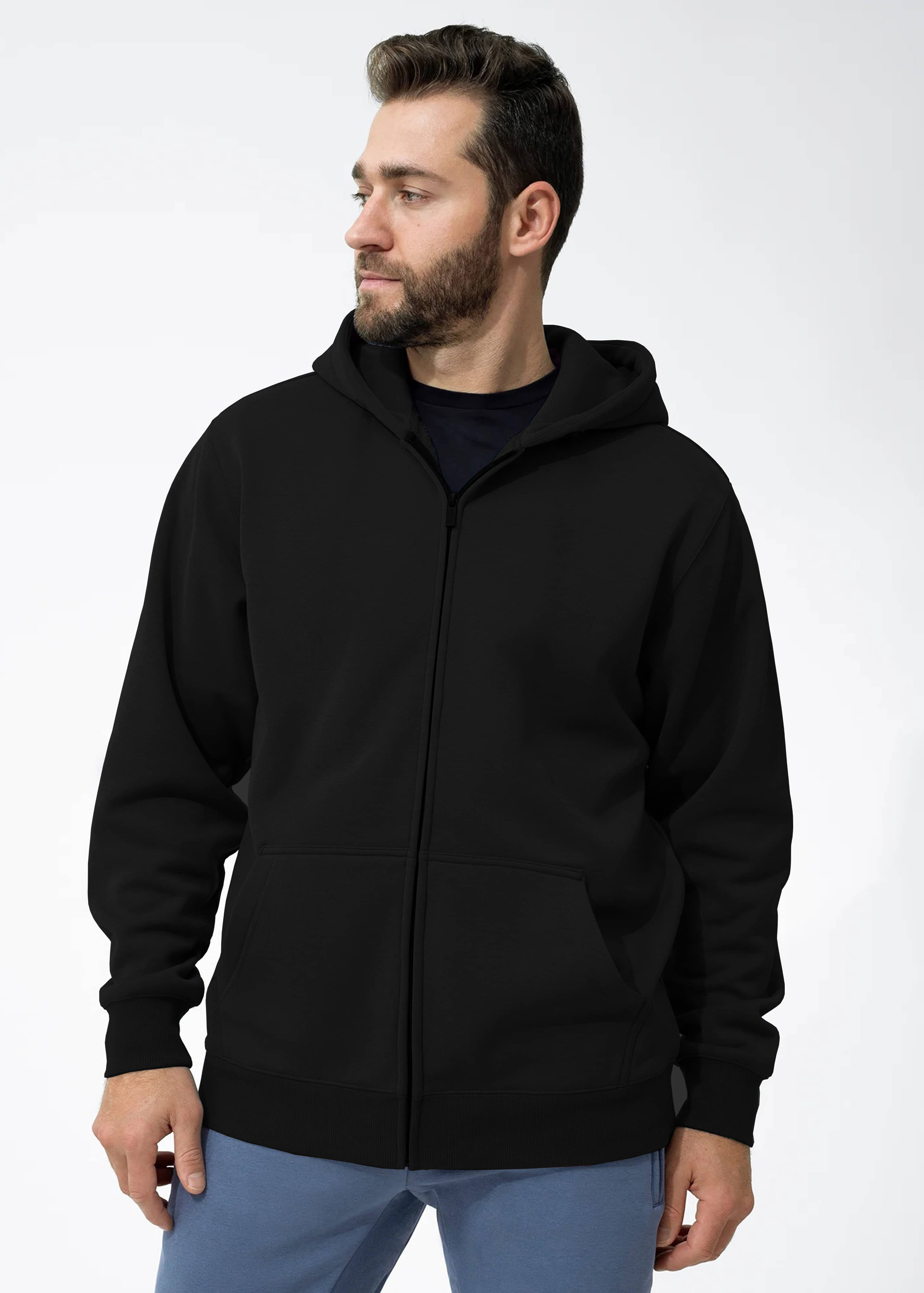 Kintu Parantu Fleece Hooded Men's Sweatshirt - Black ( Pack of 1 )