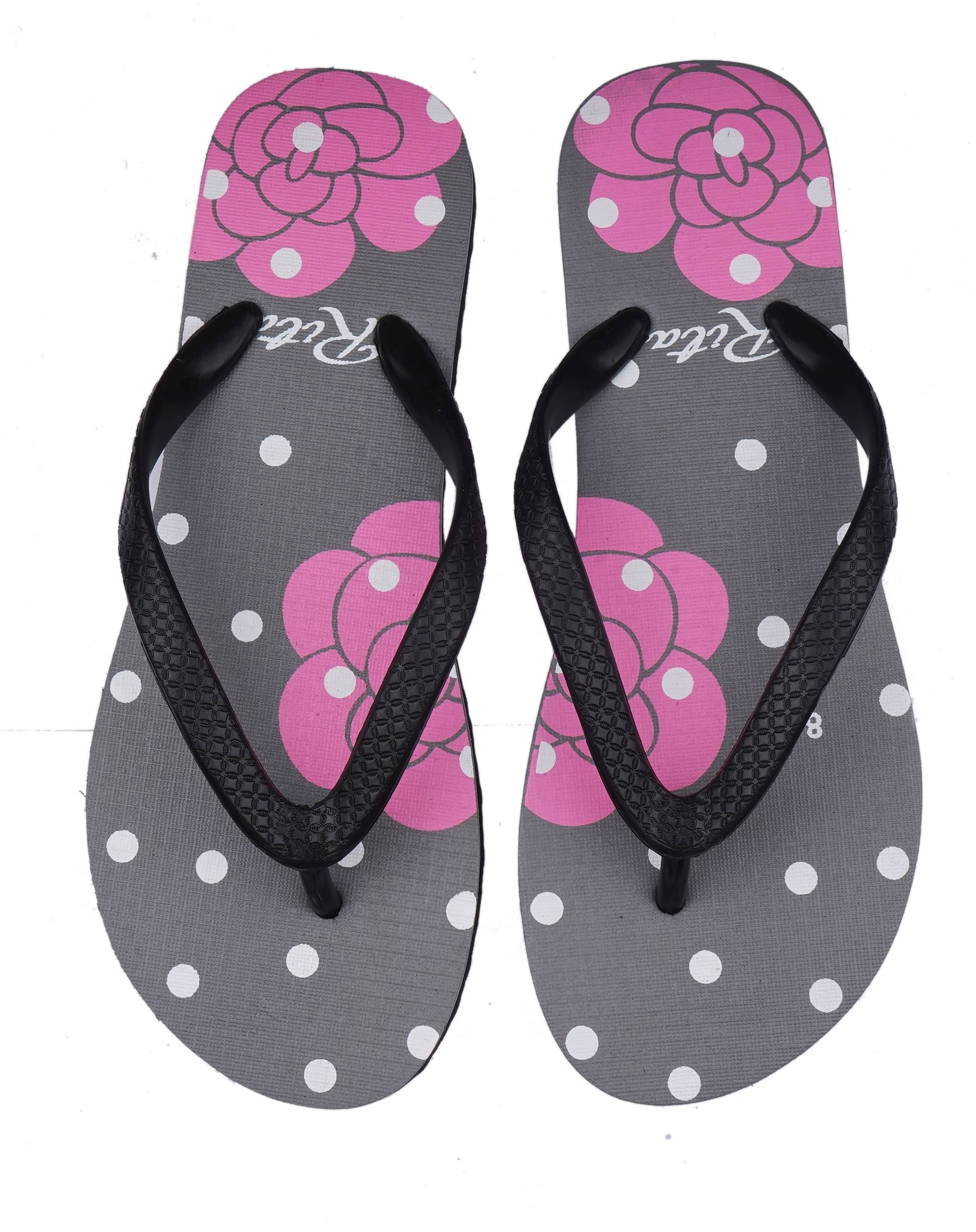     			METAMORPH X RITA Light Grey Women's Flip Flop