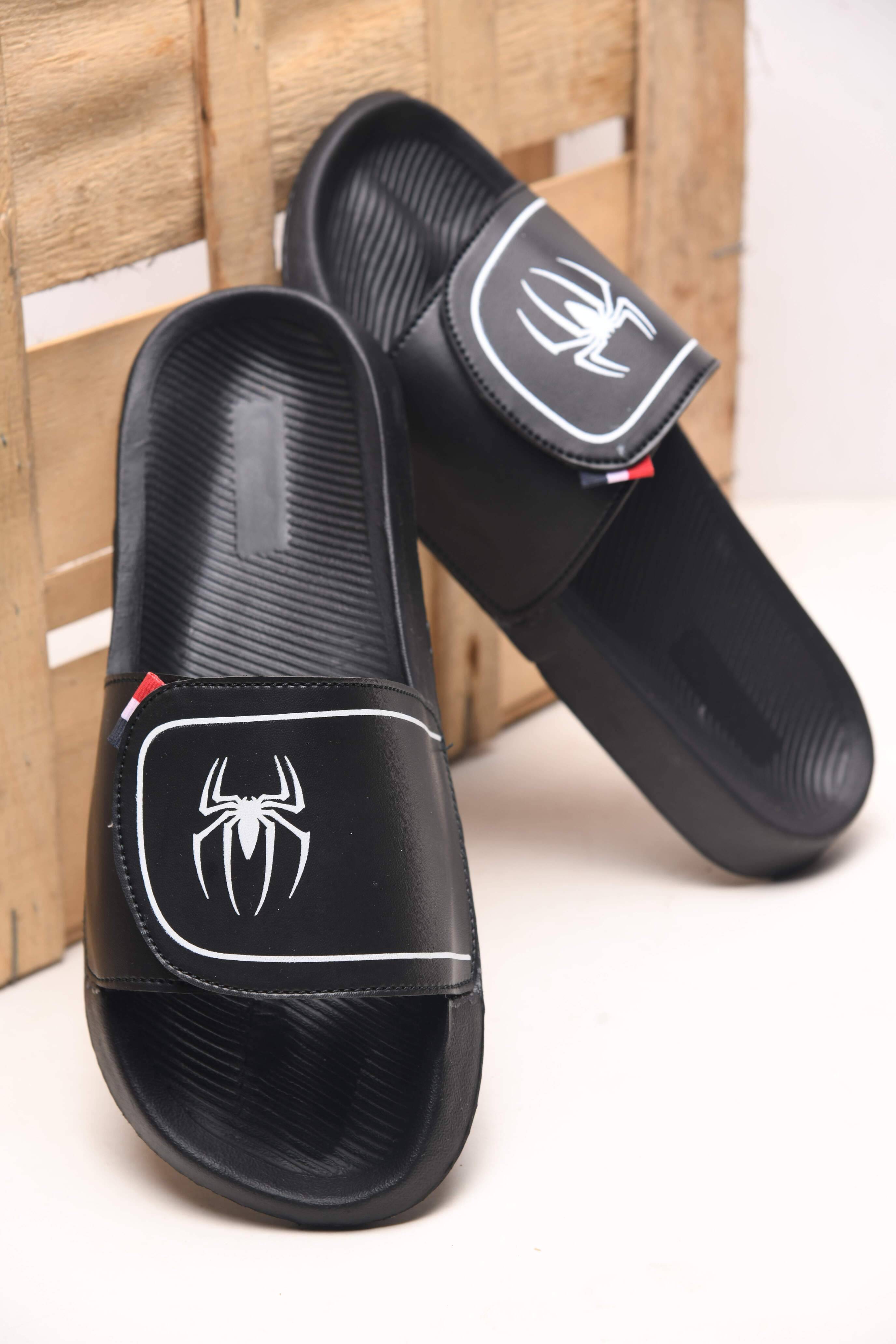     			PERY PAO Black Men's Slide Flip Flop