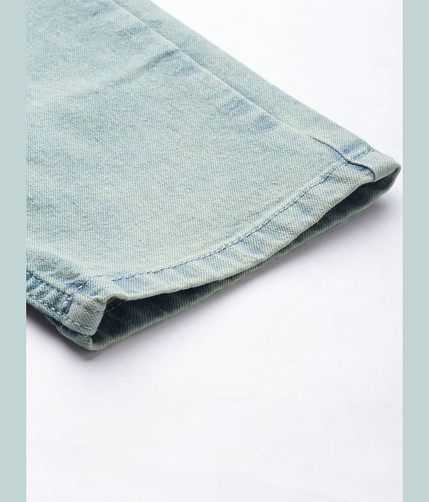 The Indian Garage Co Men Blue Slim Fit Highly Distressed Heavy Fade Stretchable Jeans