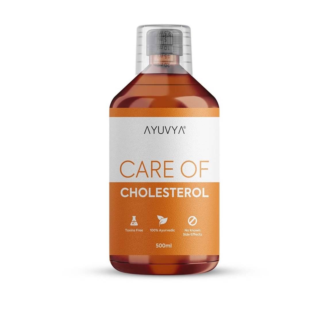     			Ayuvya Care of Cholesterol stress-relieving supports heart health and balances cholesterol-500ml