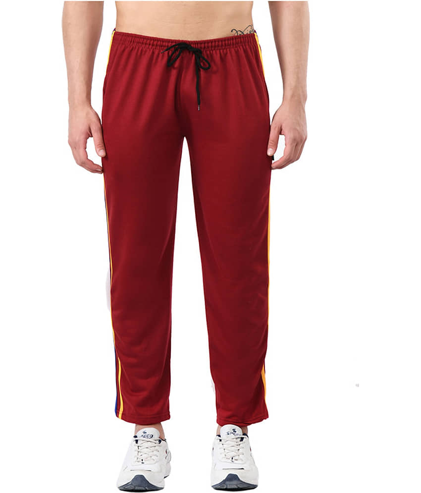 IndiWeaves Maroon Fleece Men's Trackpants ( Pack of 1 ) - Track Pants | Buy online on ZillyBuy