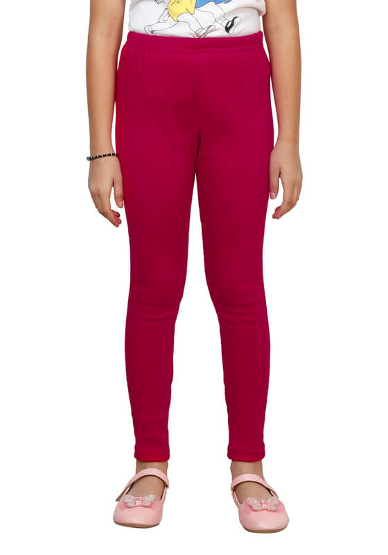     			IndiWeaves Pack of 1 Girls Woollen Leggings ( Magenta )