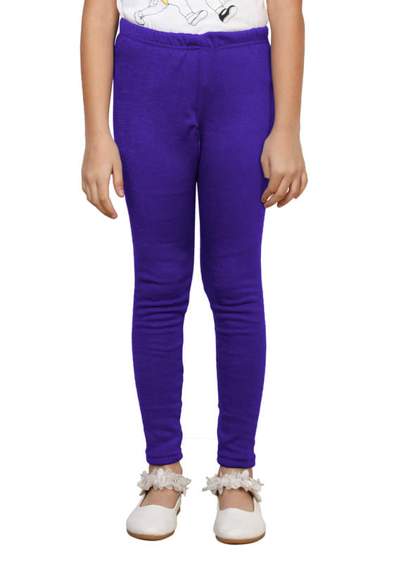     			IndiWeaves Pack of 1 Girls Woollen Leggings ( Purple )