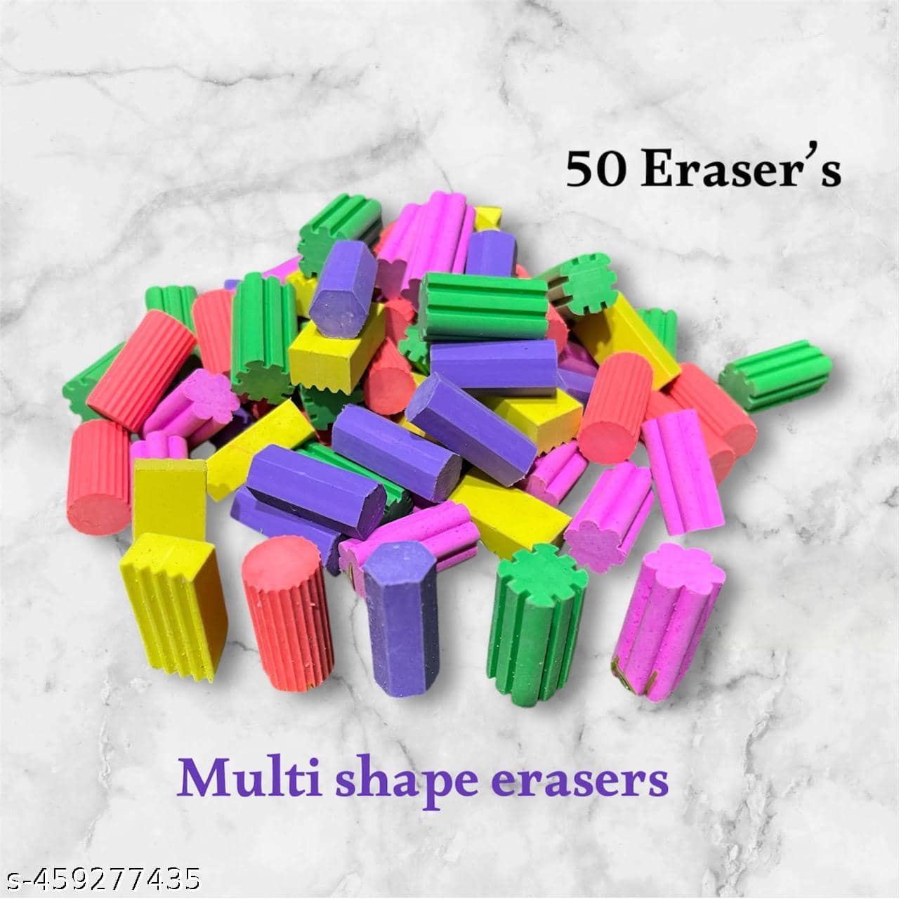 Posshe Toy Eraser Multishaped Pack of 50