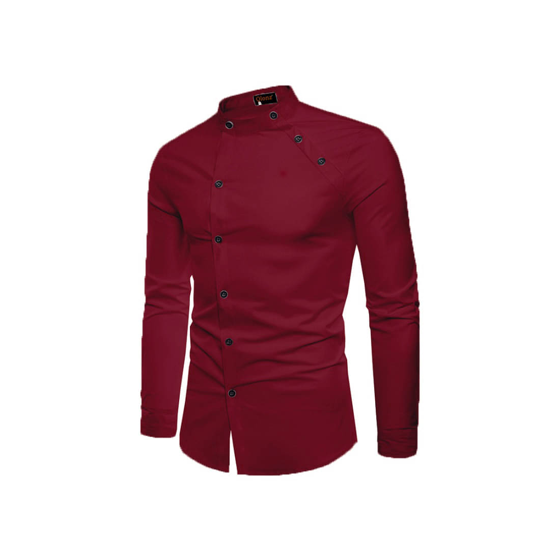 Qlonz store Cotton Blend Regular Fit Solids Full Sleeves Men's Casual Shirt - Maroon ( Pack of 1 )     			Qlonz store Cotton Blend Regular Fit Solids Full Sleeves Men's Casual Shirt - Maroon ( Pack of 1 )