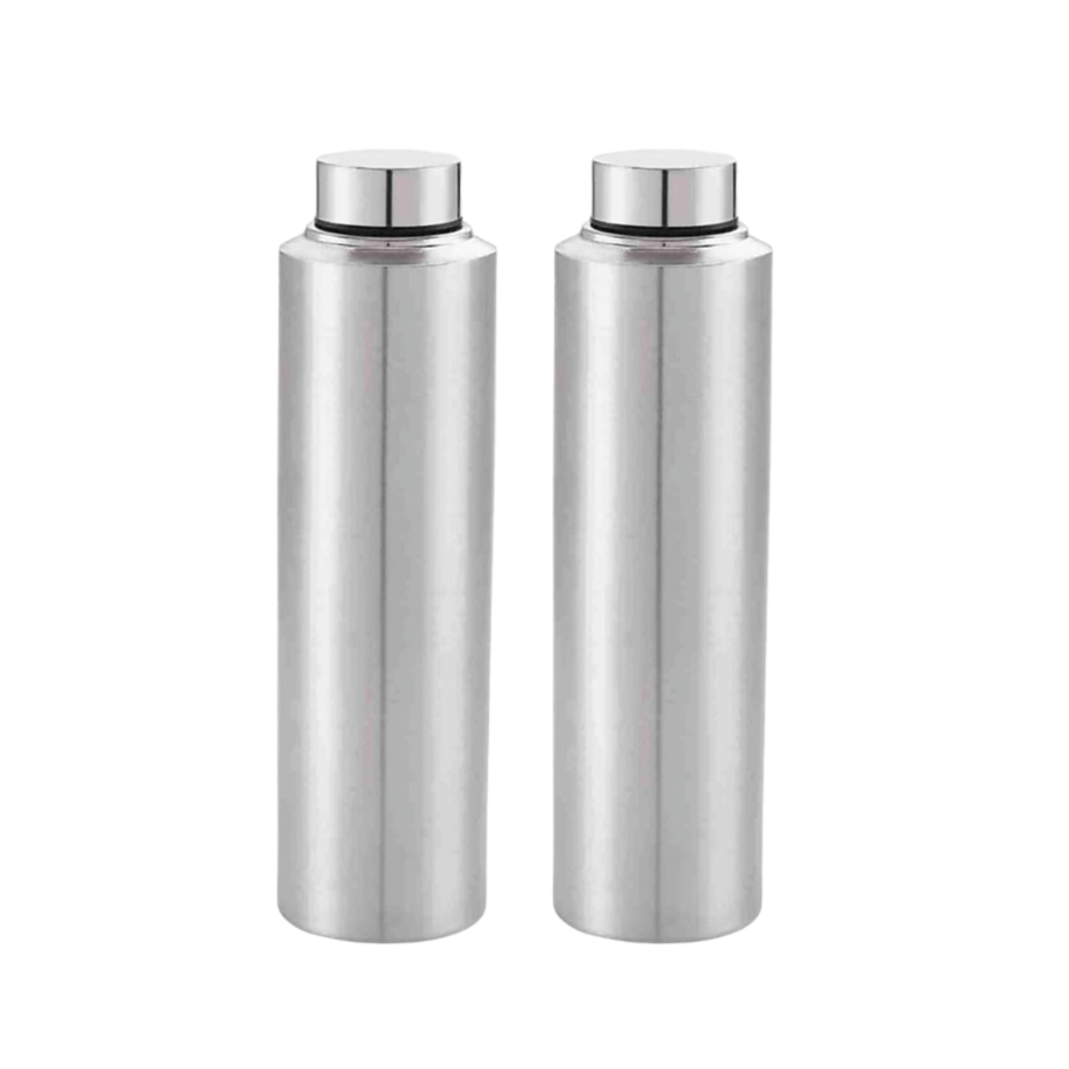 STEEPLE Steel Bottle Silver Stainless Steel Water Bottle 1000 mL ( Set of 6 )