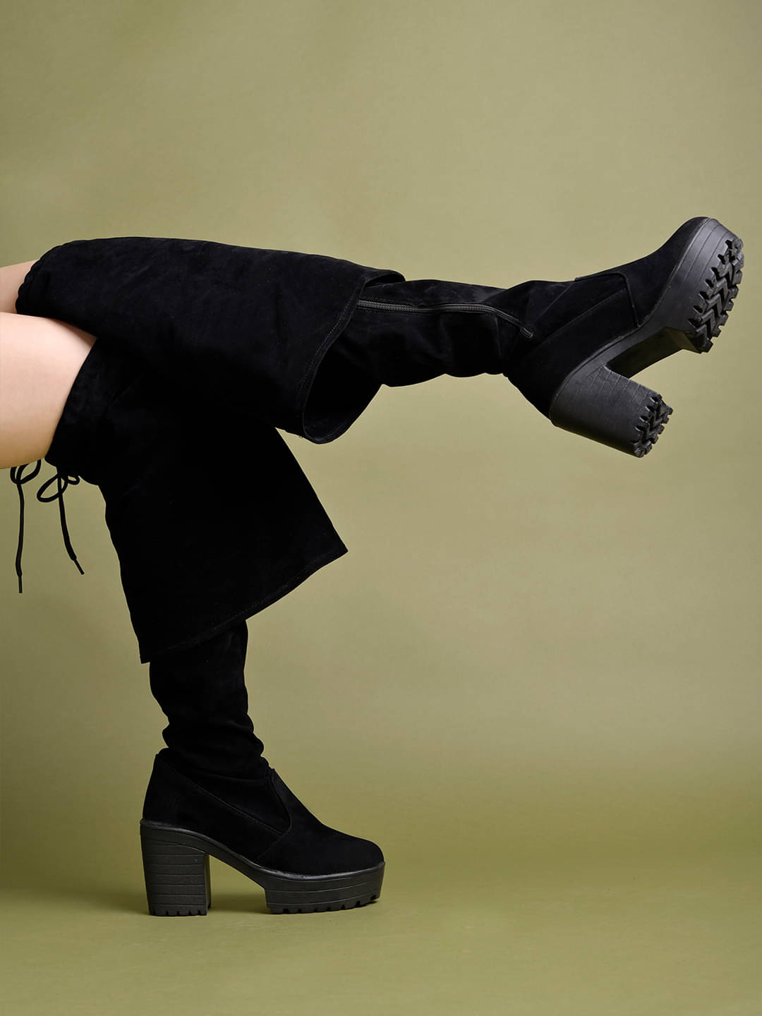 Shoetopia Black Women's Knee Length Boots Shoetopia Black Women's Knee Length Boots