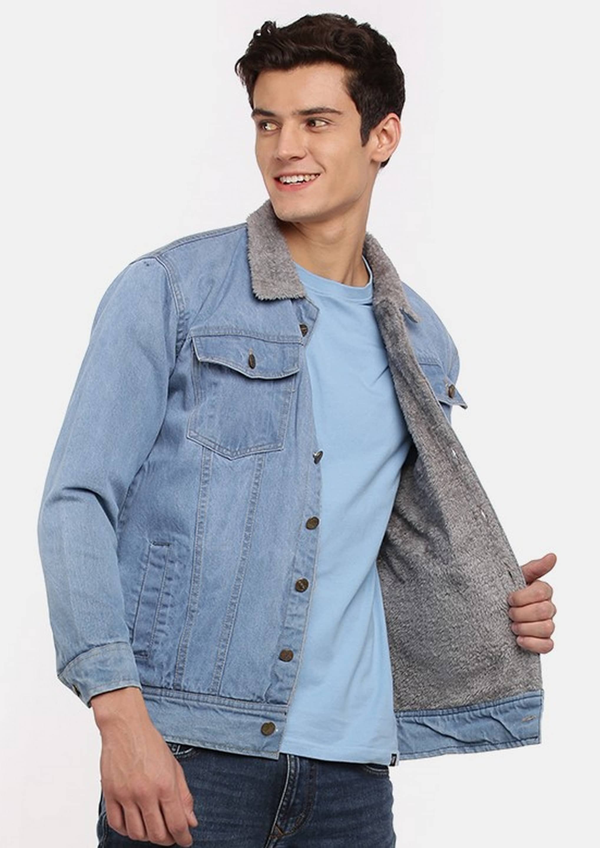 VOGATI Denim Men's Denim Jacket - Black ( Pack of 1 ) - Jackets & Coats | Buy online on ZillyBuy