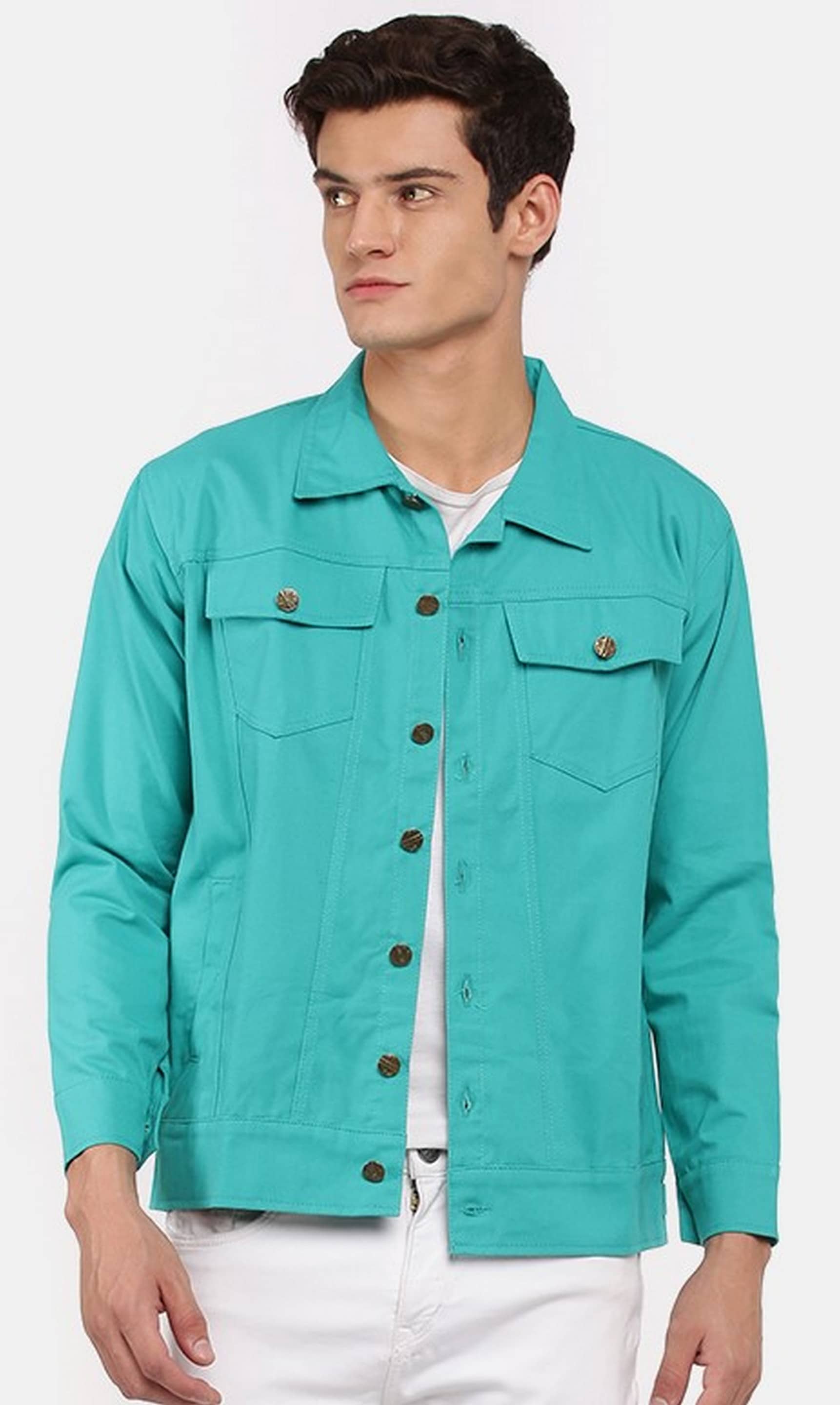 VOGATI Denim Men's Denim Jacket - Grey ( Pack of 1 ) - Jackets & Coats | Buy online on ZillyBuy