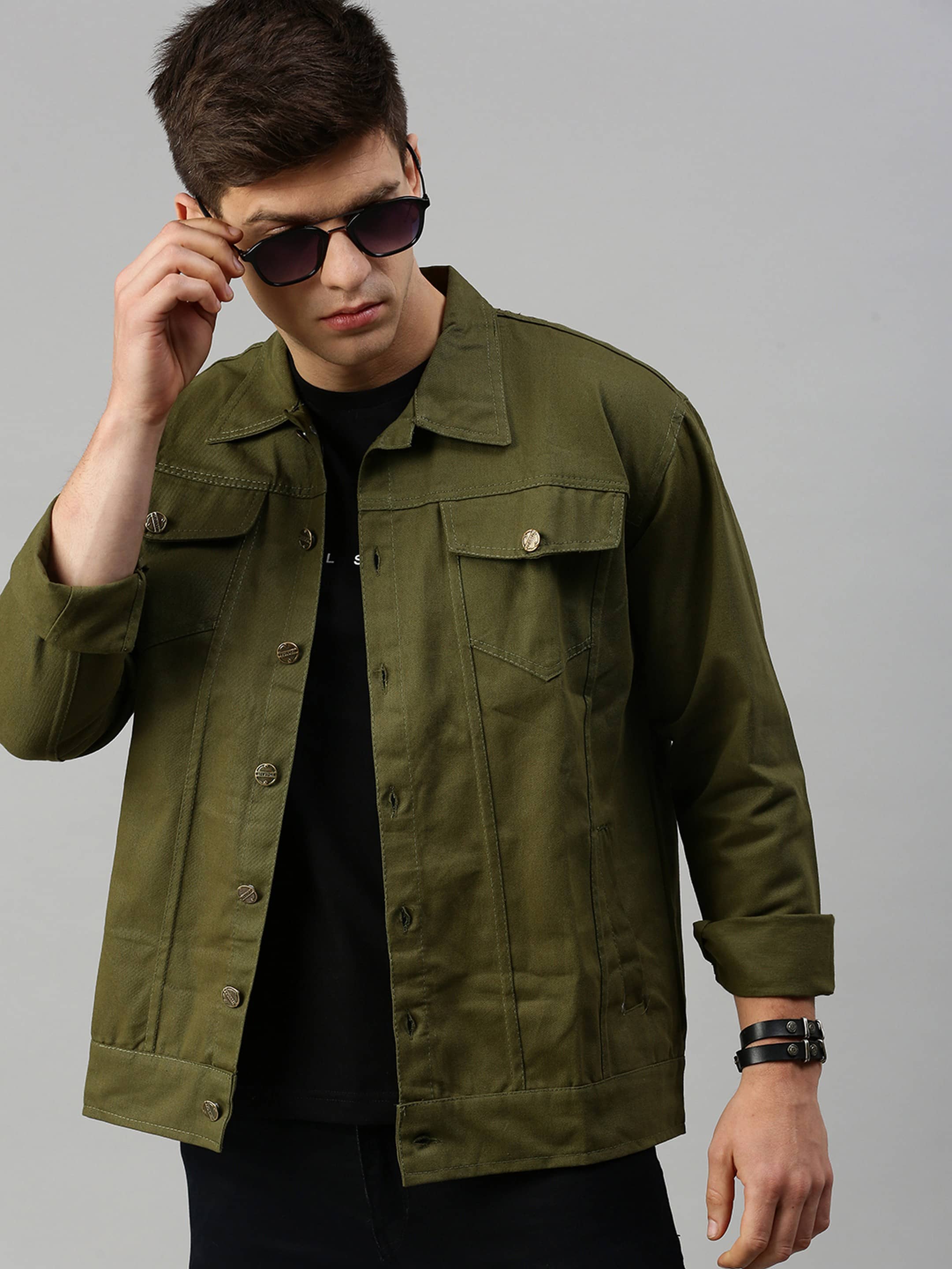 VOGATI Denim Men's Denim Jacket - Navy ( Pack of 1 ) - Jackets & Coats | Buy online on ZillyBuy