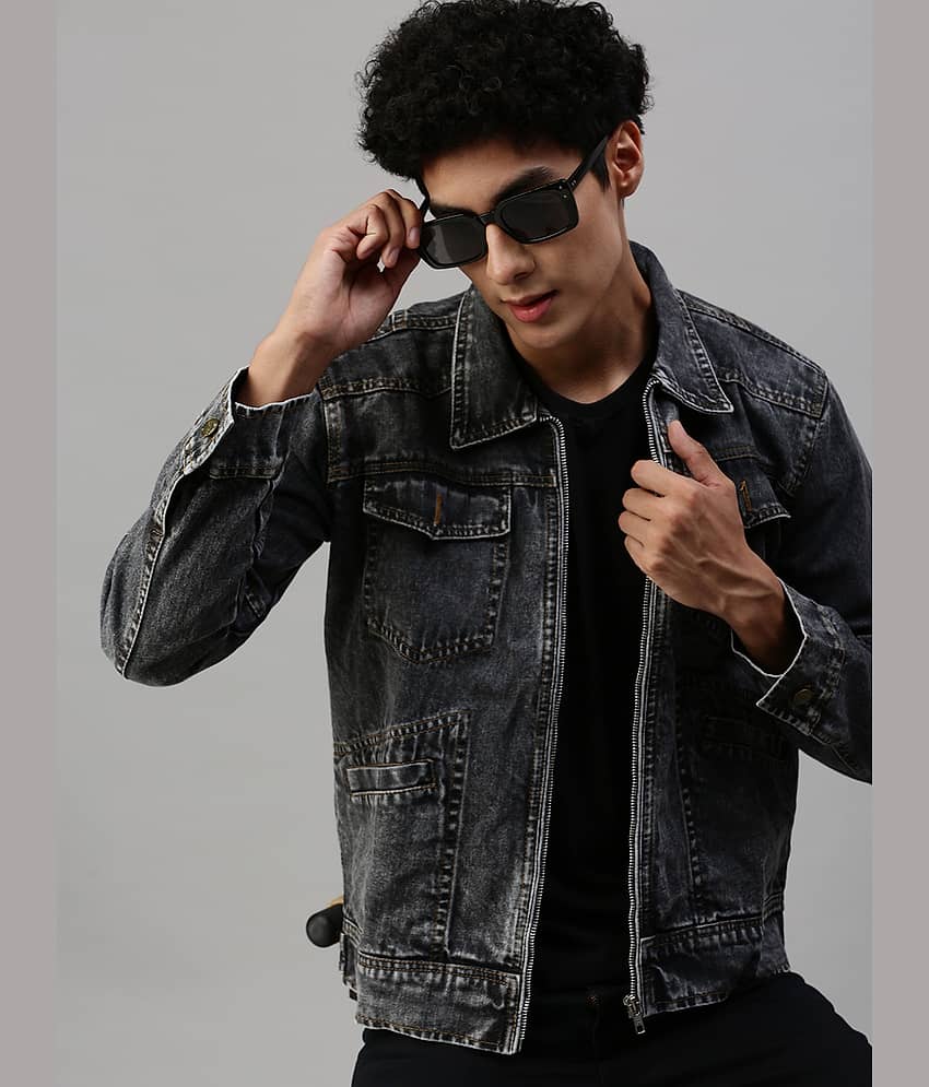 VOGATI Denim Men's Denim Jacket - Navy ( Pack of 1 ) - Jackets & Coats | Buy online on ZillyBuy