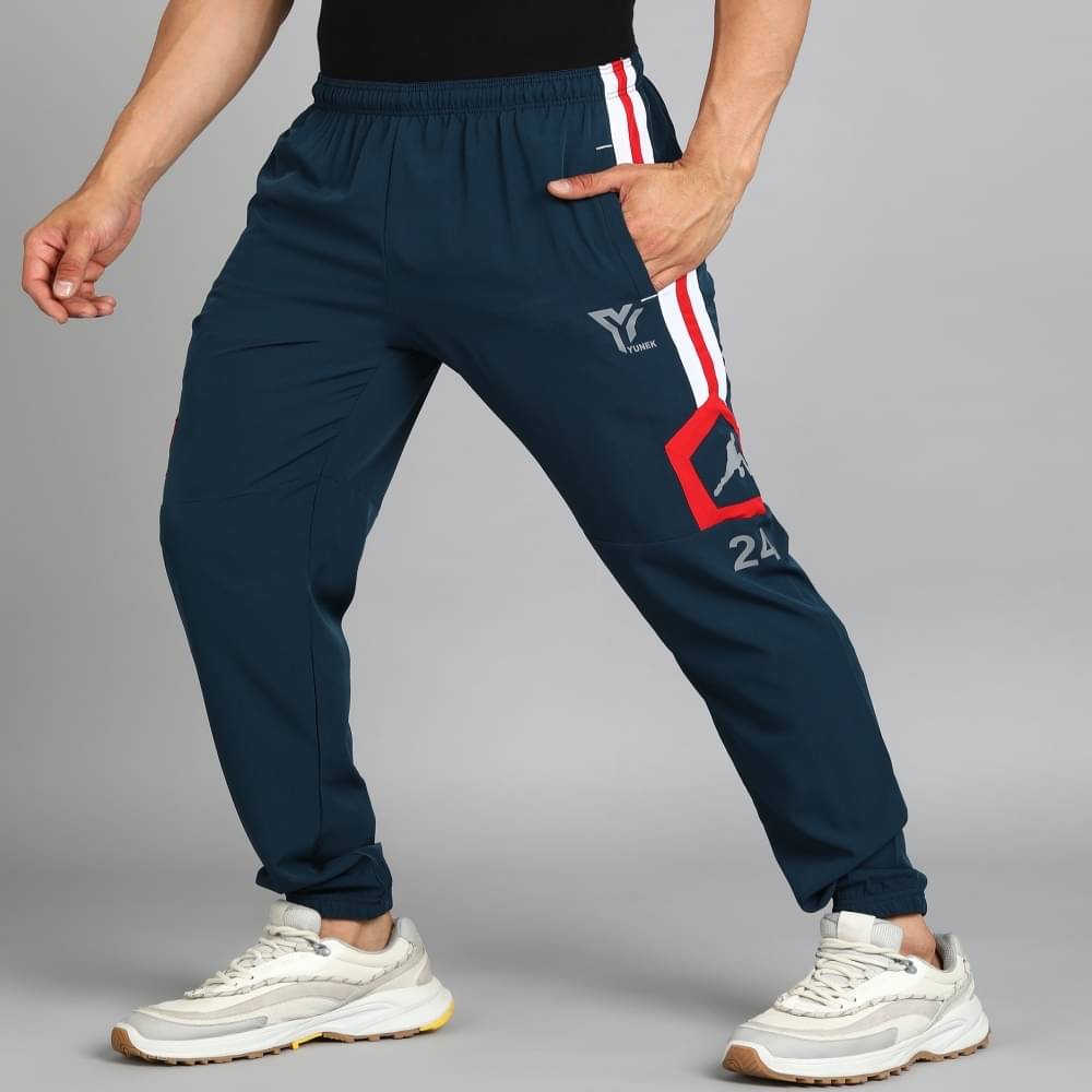     			YUNEK Blue Polyester Men's Joggers ( Pack of 1 )