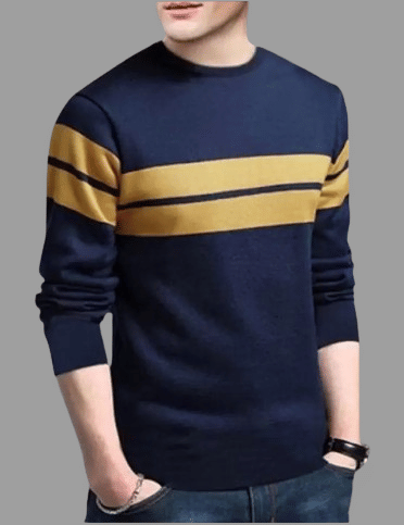 attitude start of fashion Pack of 1 Polyester Regular Fit Men's T-Shirt ( Blue )