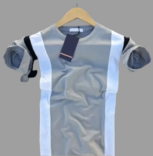 attitude start of fashion Pack of 1 Polyester Regular Fit Men's T-Shirt ( Light Blue )