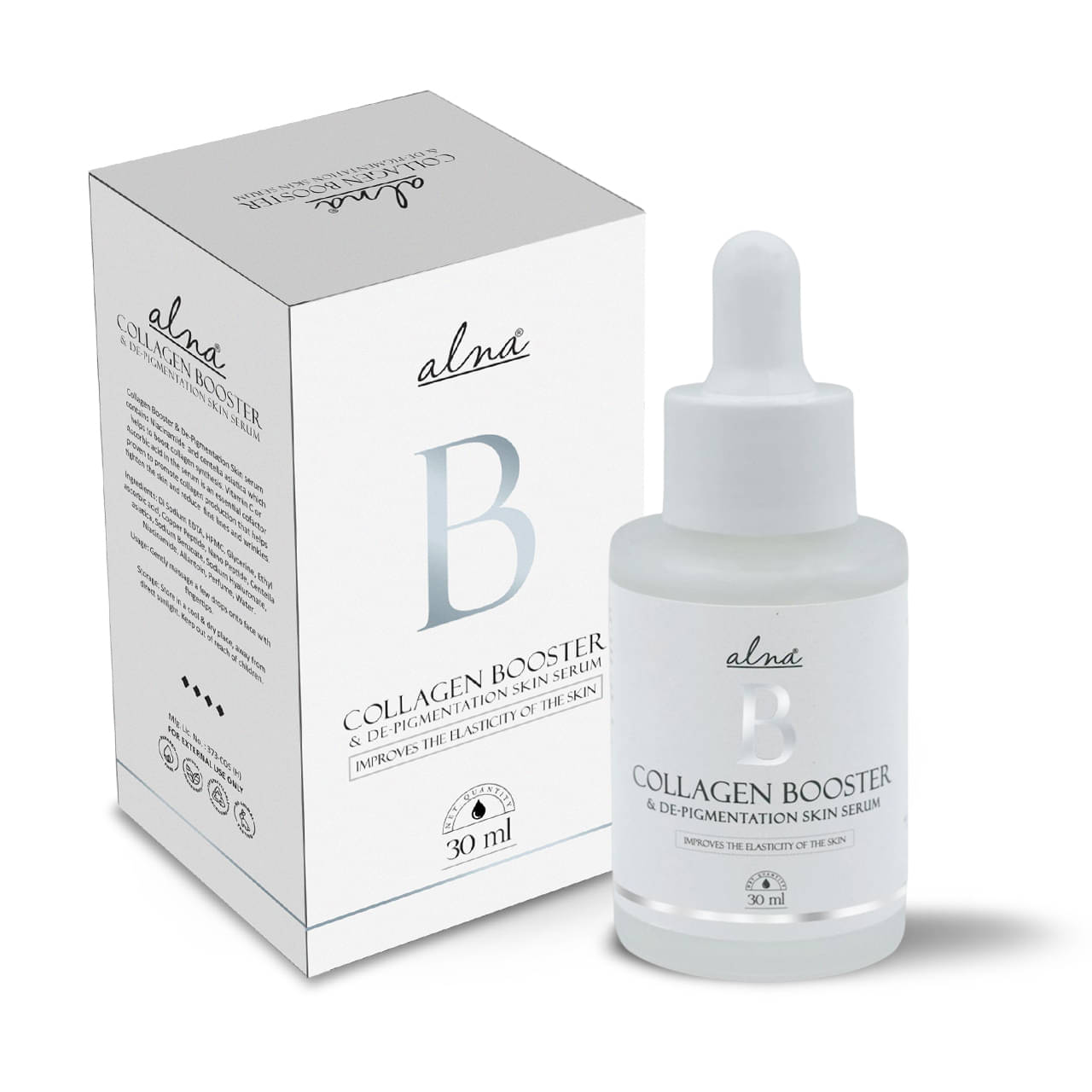     			Alna "B" Collagen Booster Face Serum 30ml For All Skin Type , Pack of 1
