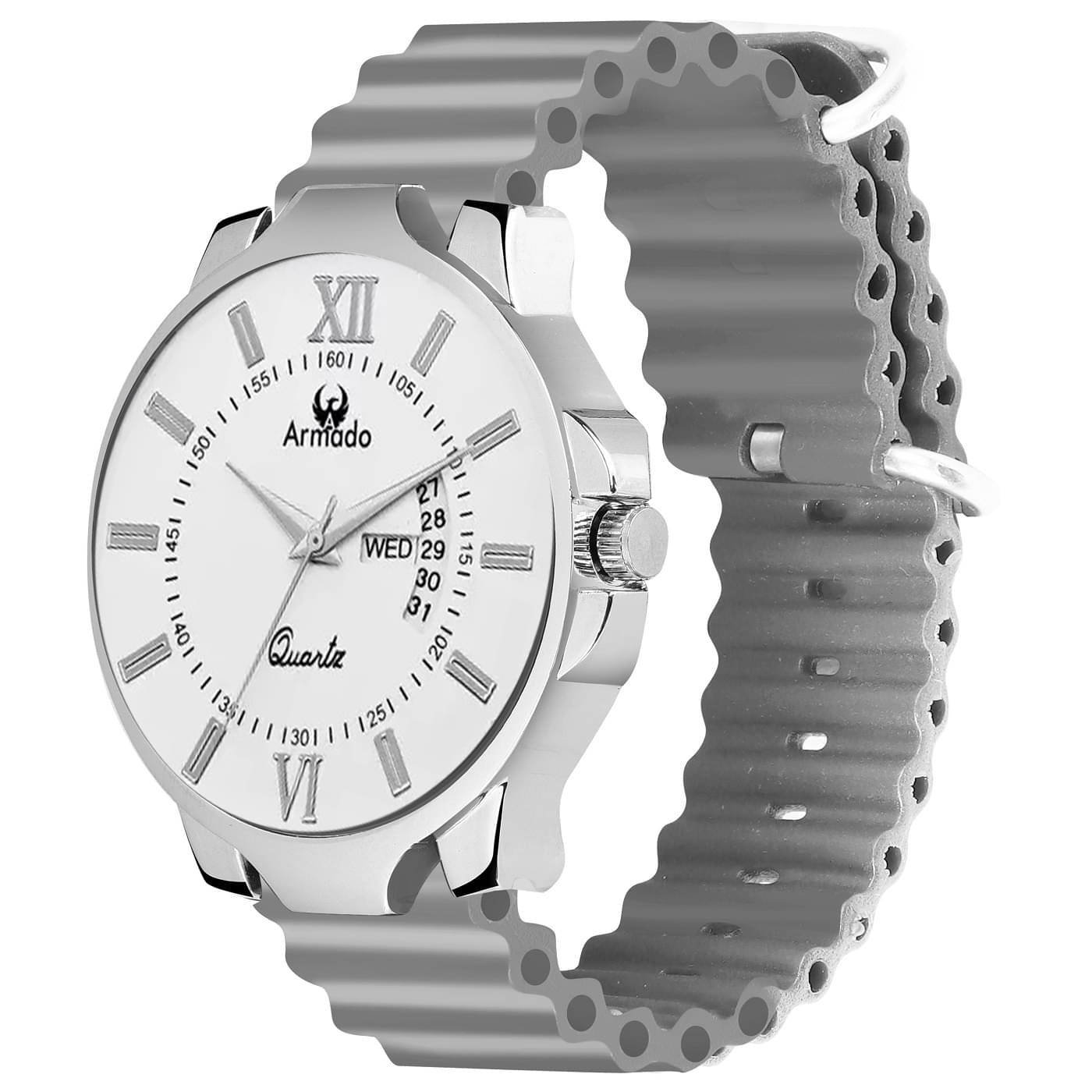     			Armado Dark Grey Silicon Analog Men's Watch